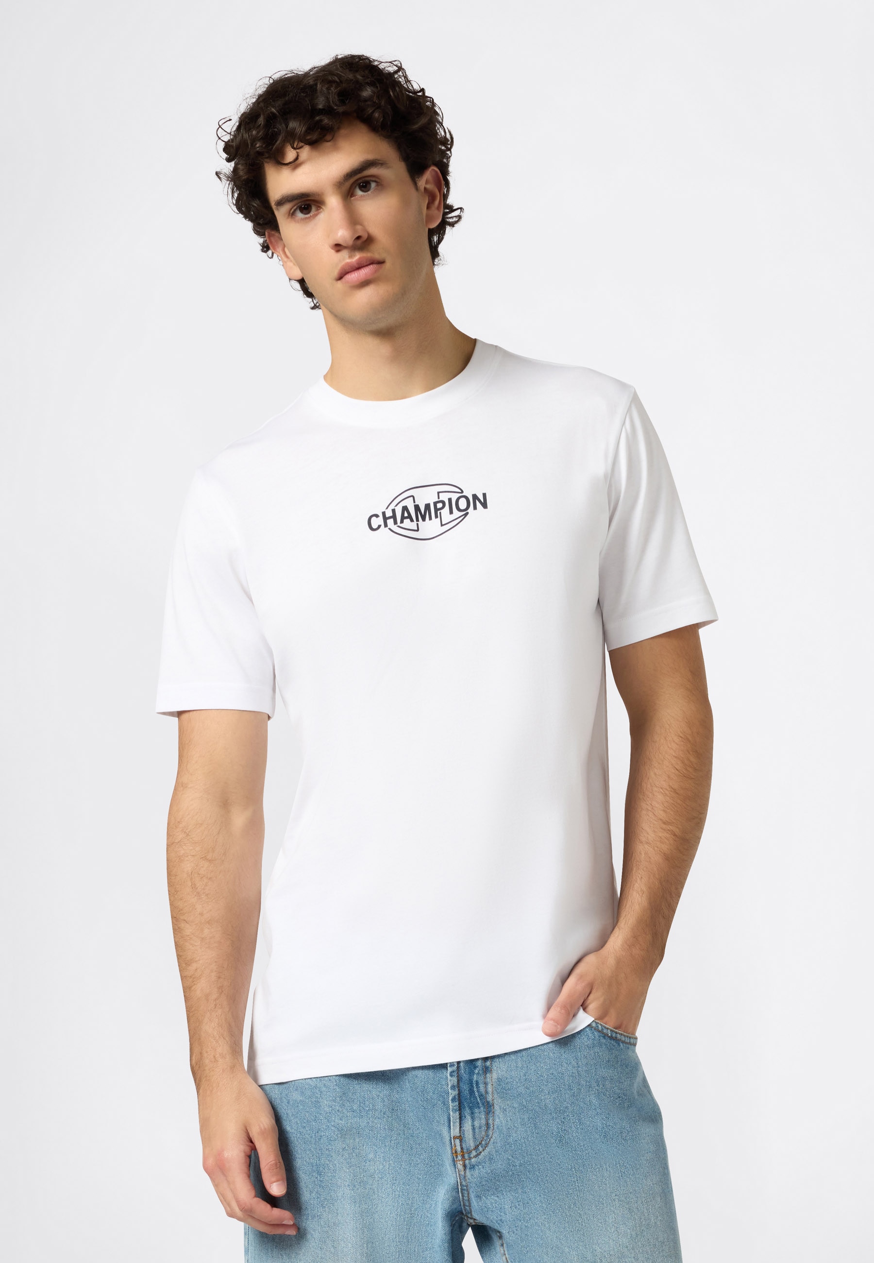 Champion T-Shirt »Graphic Crewneck T-Shirt« 1 Stk. sportlicher Stil, aus Baumwolle