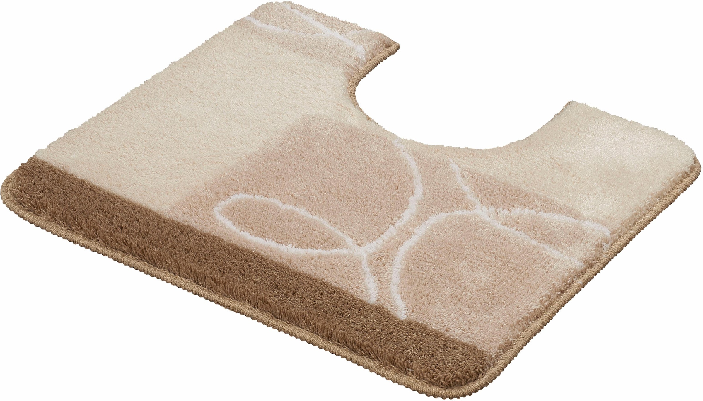 MEUSCH Badematte »Curly« Höhe 20 mm rutschhemmend beschichtet fußbodenheizungsgeeignet Badteppich, modernes Design, waschbar