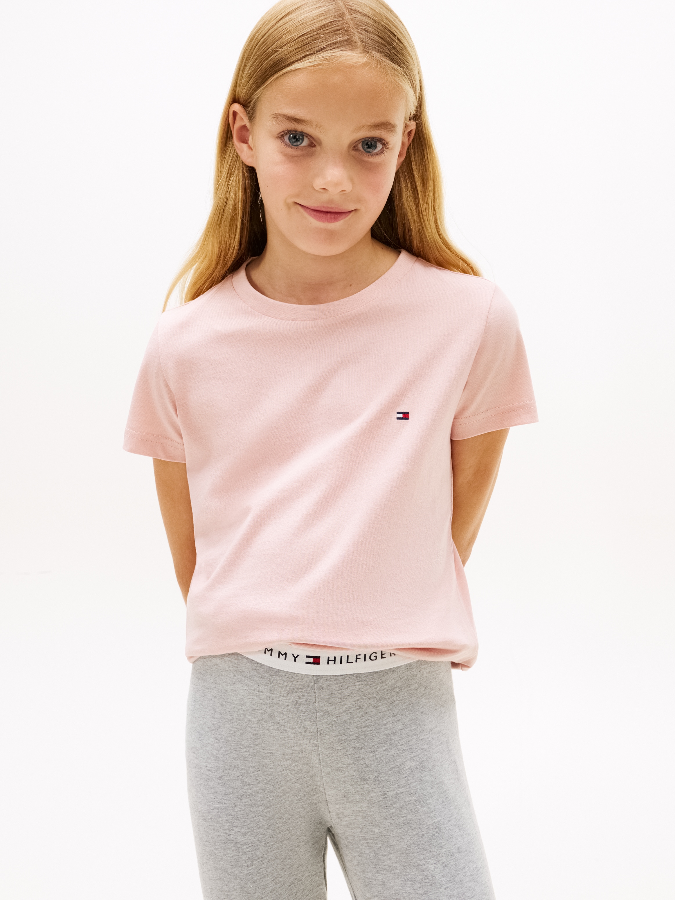 Tommy Hilfiger Underwear T-Shirt »2P CN TEE mit Stickerei und Rundhals im 2er-Pack« Packung, 2er-Pack, 2 unifarben, casual, regular fit, Baumwolle, Rundhals
