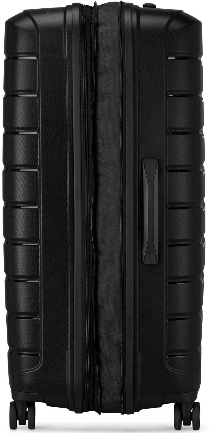 RONCATO Hartschalen-Trolley »B-FLYING, 76 cm, schwarz«, 4 Rollen, Hartschalen-Koffer Reisegepäck mit Volumenerweiterung und TSA Schloss