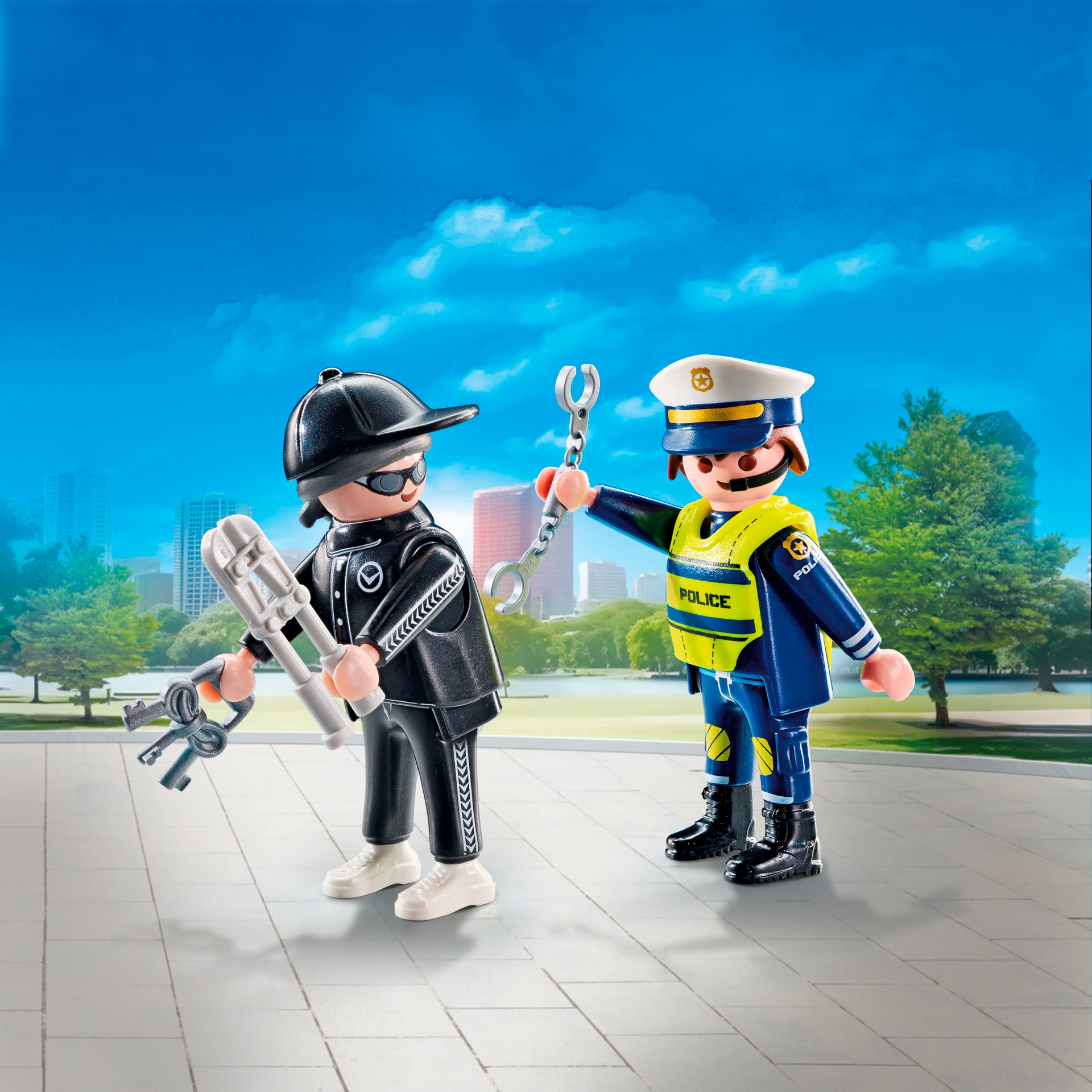 Playmobil® Konstruktions-Spielset »Polizist und Einbrecher (71804), Playmobil DuoPack« Made in Europe