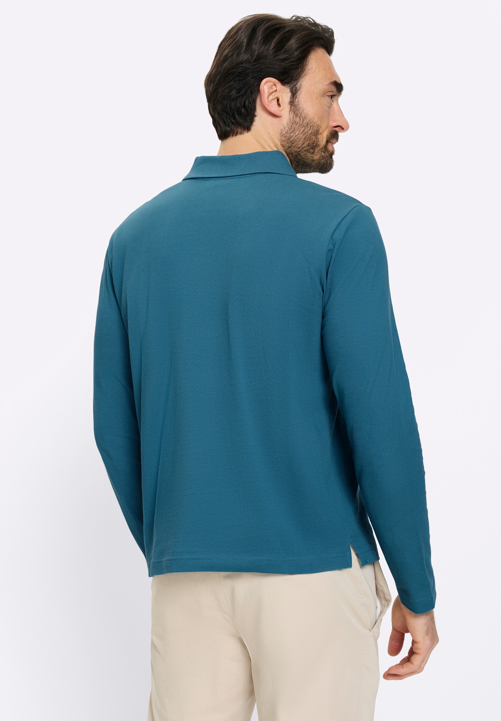 Witt Poloshirt »Langarm-Poloshirt Langarm-Poloshirt mit Flachstrick-Kragen«