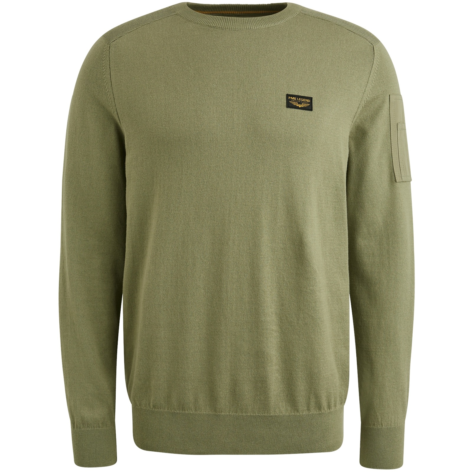 PME LEGEND Rundhalspullover, mit Logo Stickerei