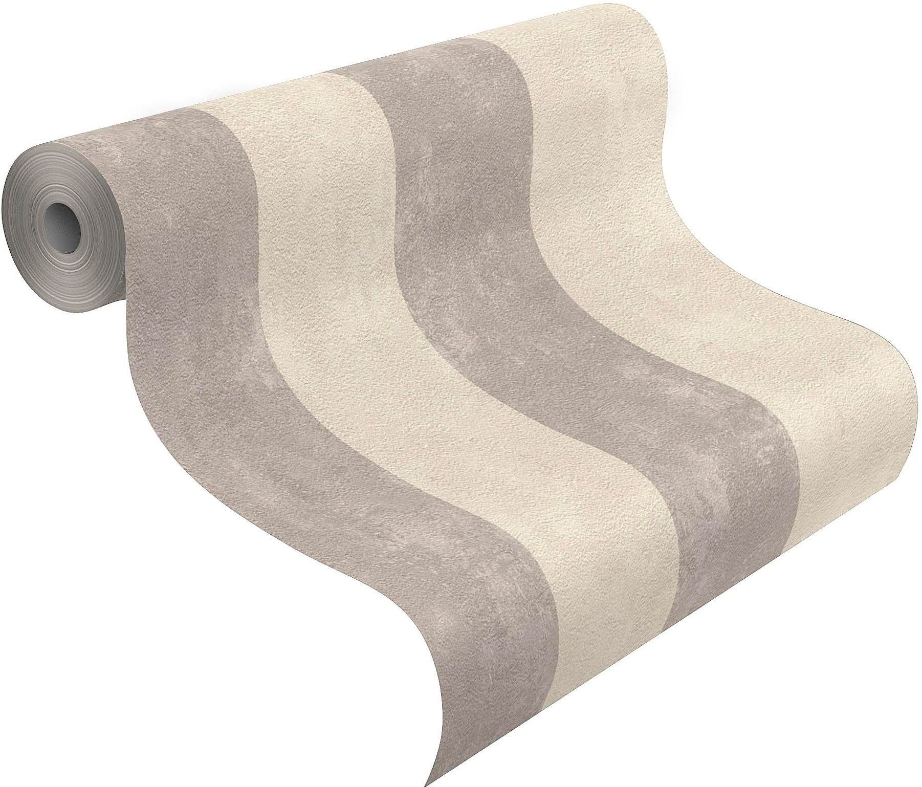 Rasch Vinyltapete »Lucera« gestreift geprägt