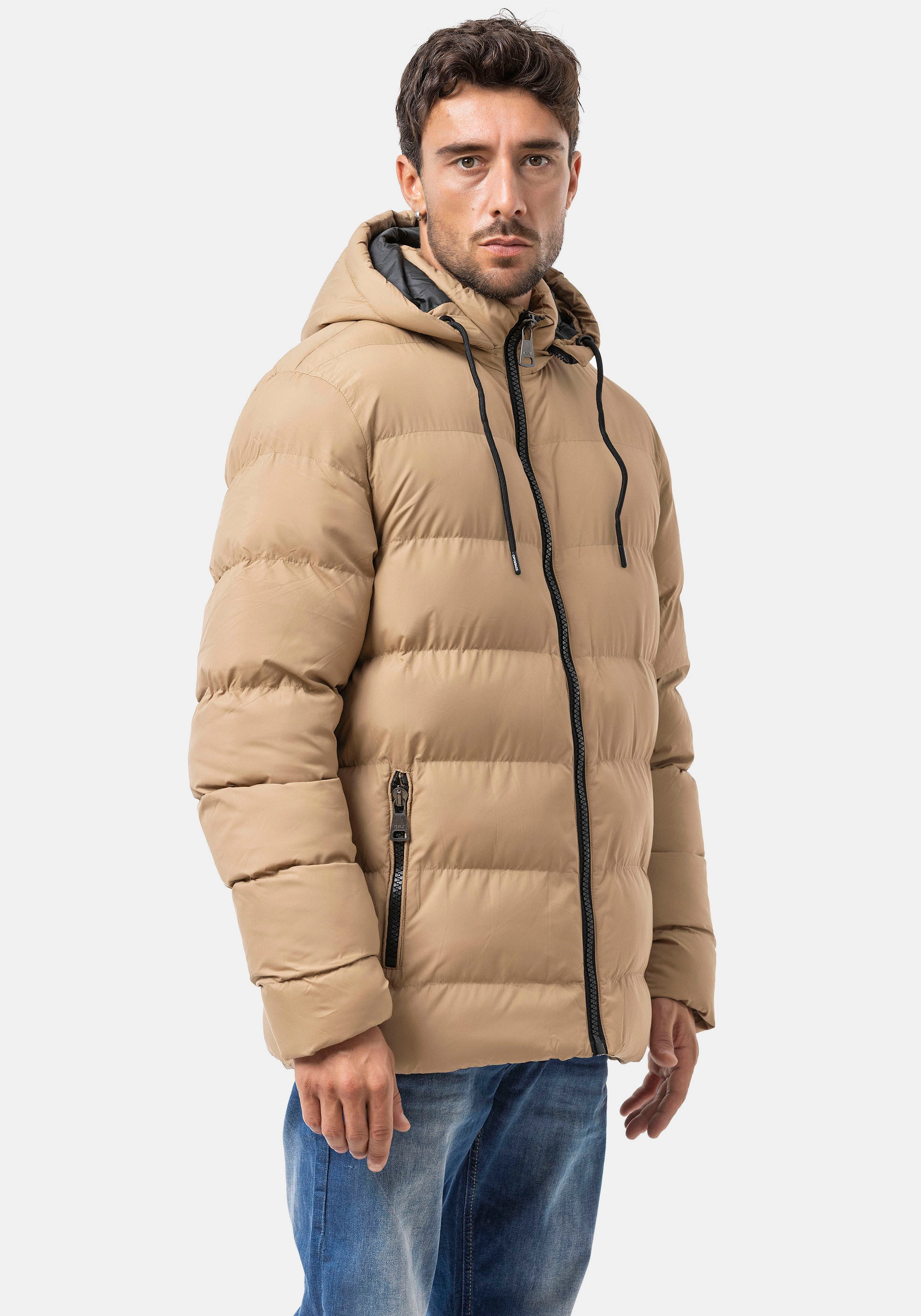 Cipo & Baxx Steppjacke mit Kapuze