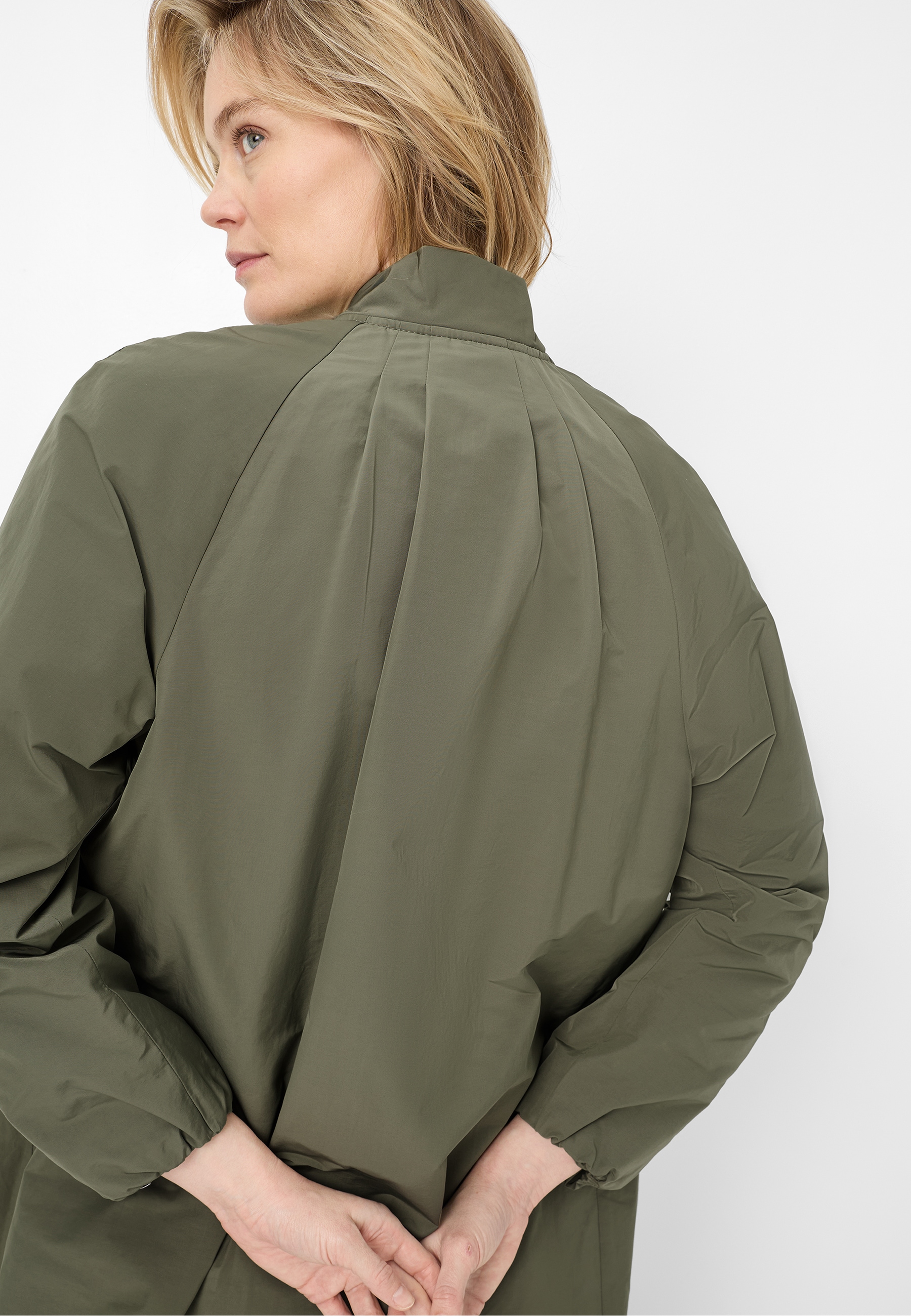 Fuchs Schmitt Kurzmantel Stehkragen, 2-Wege-Reißverschluss, Leistentaschen