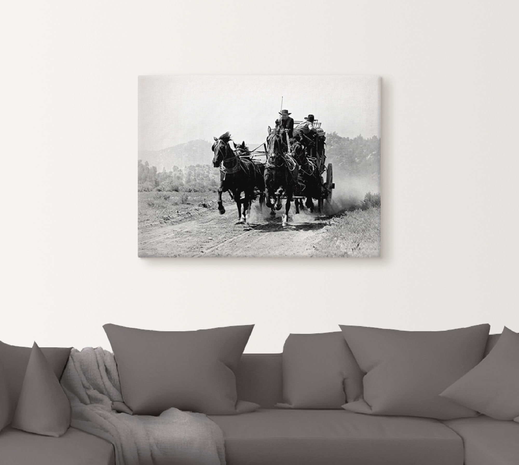 Artland Wandbild »Stummfilm Western«, Film, (1 St.), als Leinwandbild, Wandaufkleber in verschied. Größen