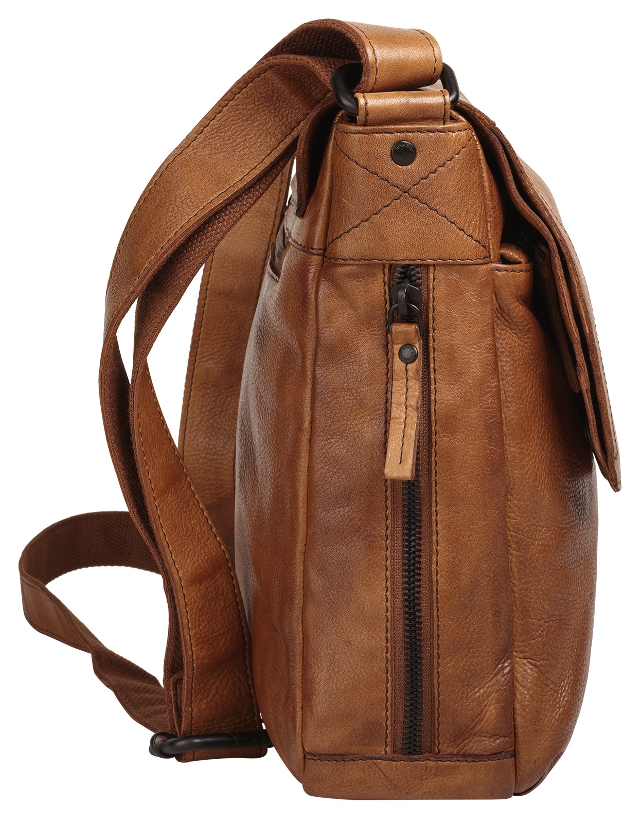 Spikes & Sparrow Messenger Bag, echt Leder