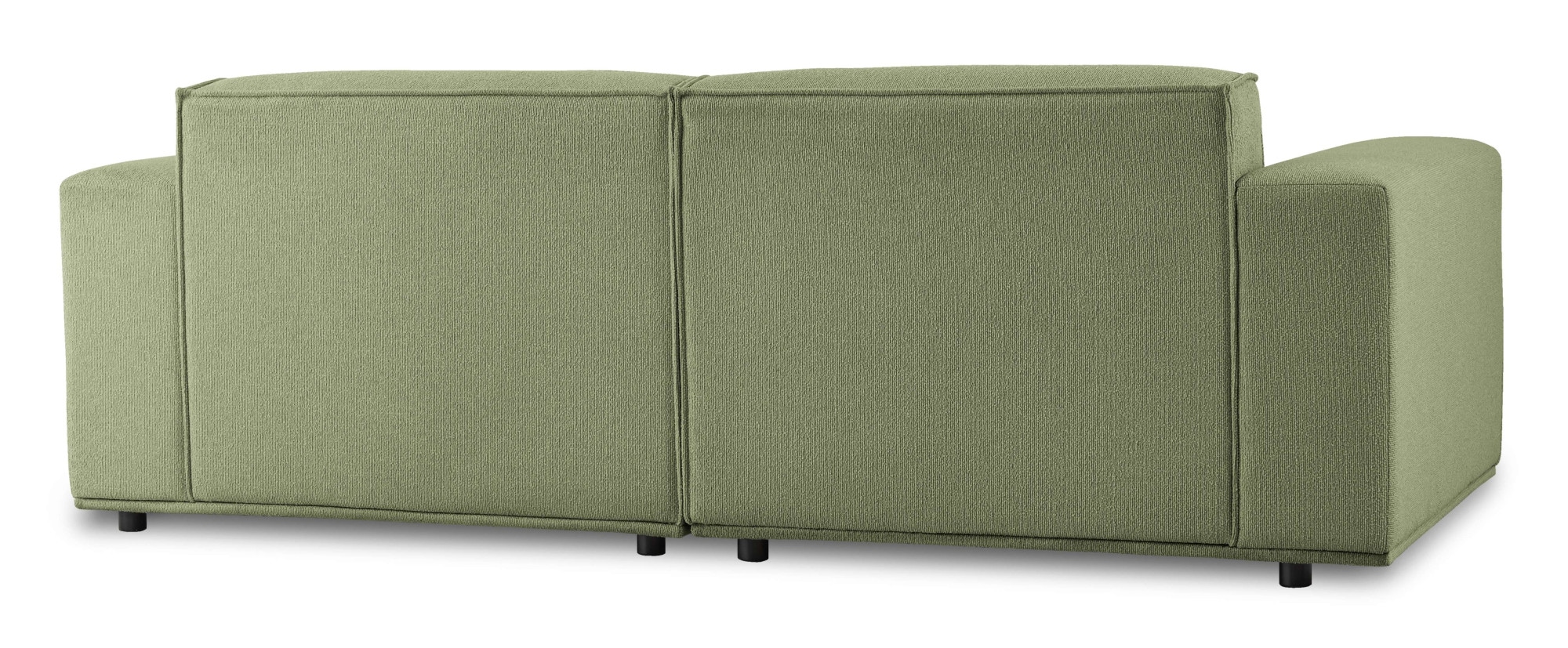 Home affaire 3-Sitzer »Avelin, 228 cm, Chenille, Struktur-Boucle«, mit Wellenunterfederung, Kedernaht, bodentief, Skandi-Design