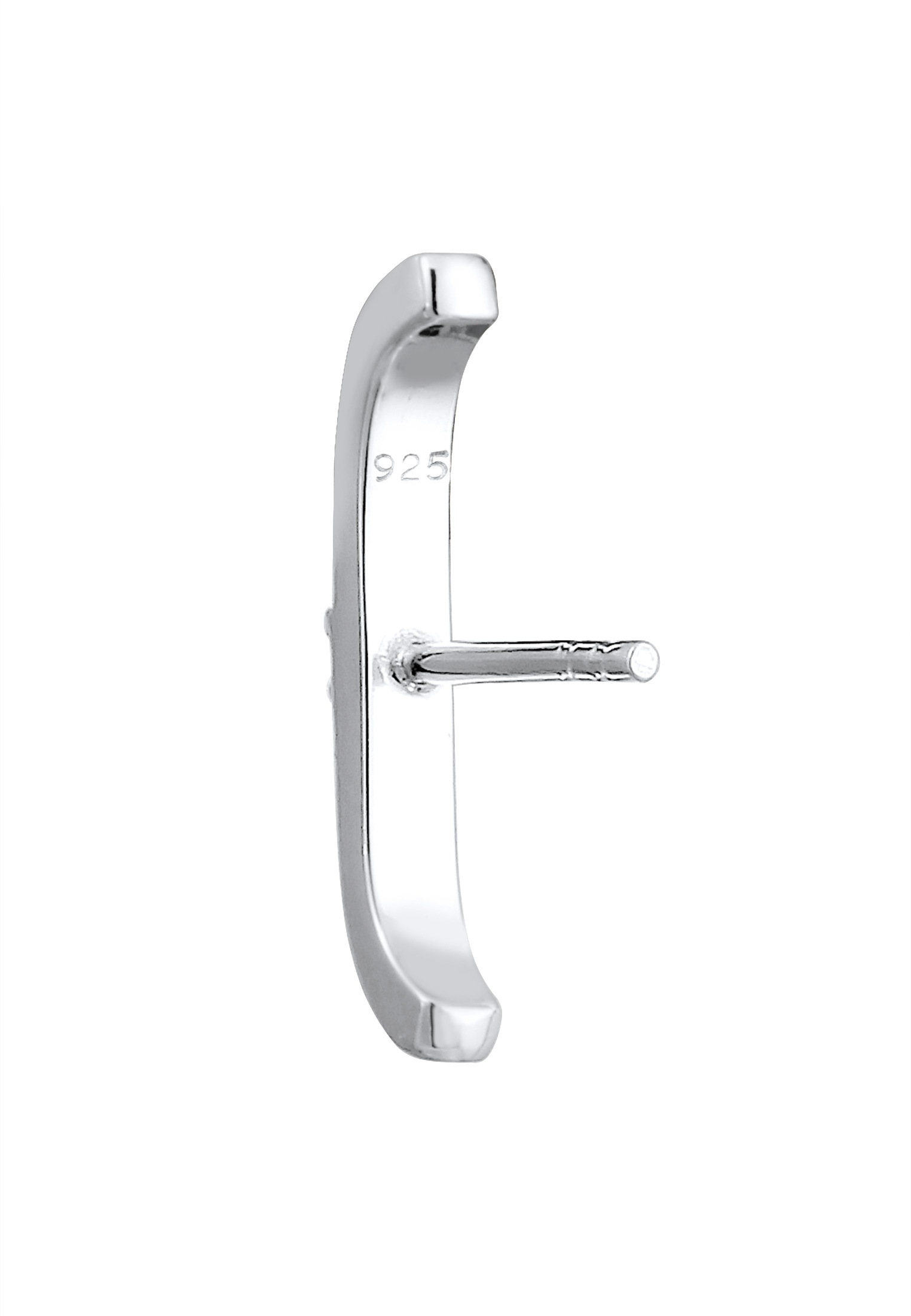 Elli Paar Ohrstecker »Ohrringe Ohrstecker mit Glas Kristall Weiß 925 Sterling Silber«