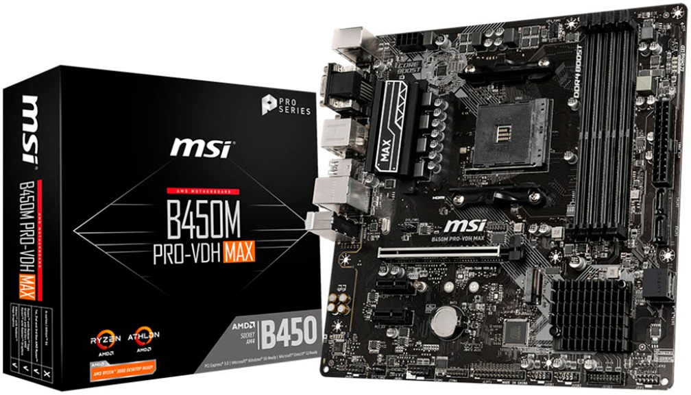 MSI Mainboard »B450M PRO-VDH Max«