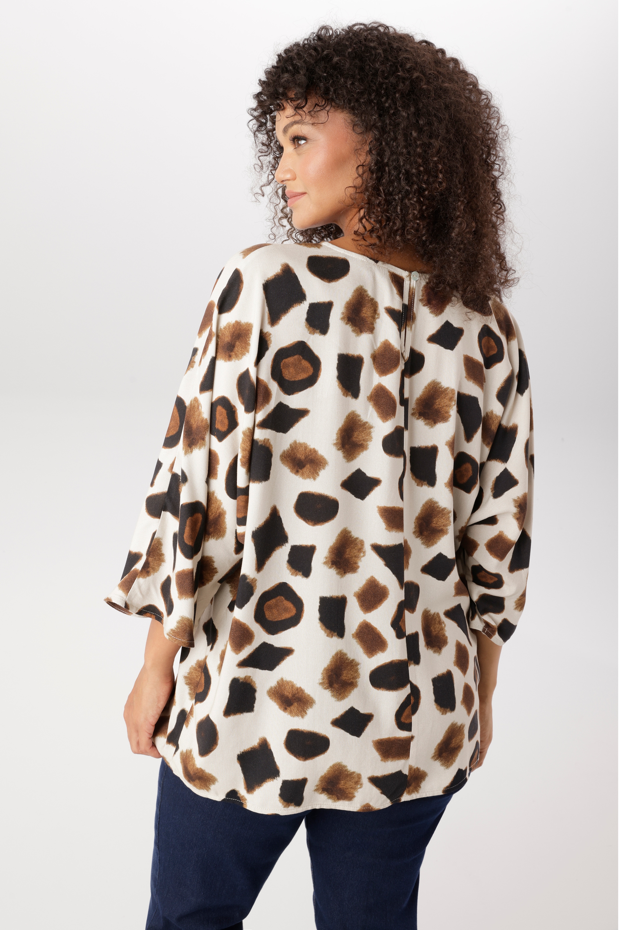 Aniston PLUS Schlupfbluse in trendigem Animalprint - NEUE KOLLEKTION