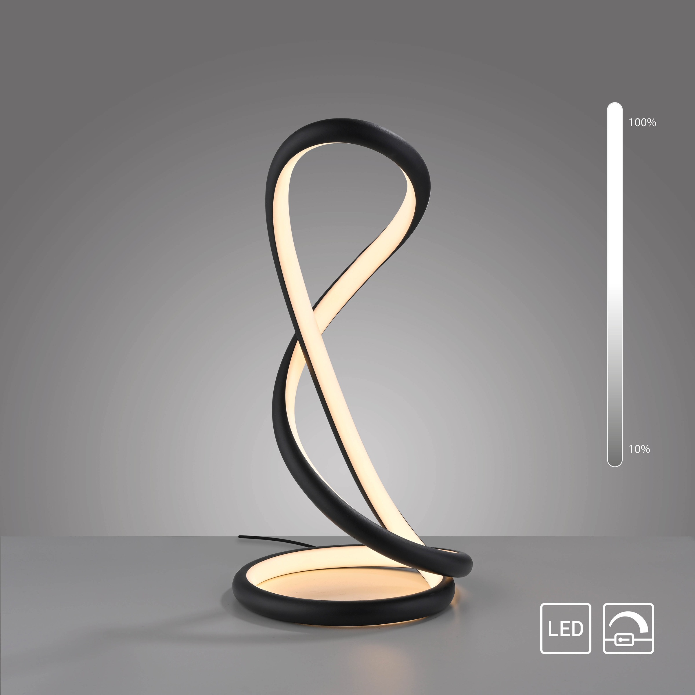 Paul Neuhaus LED Tischleuchte »TWIST« LED-Board 1 Stk. Warmweiß Schnurdimmer