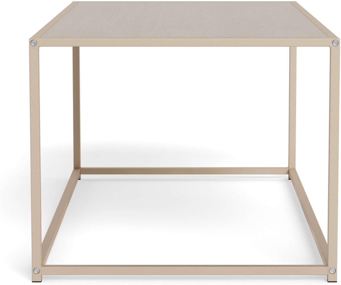 ACTONA GROUP Couchtisch »Seaford Kaffeetisch, Wohnzimmertisch« Rechteckiger Couchtisch, grau, mit Stahlgestell, 100x50x40 cm.