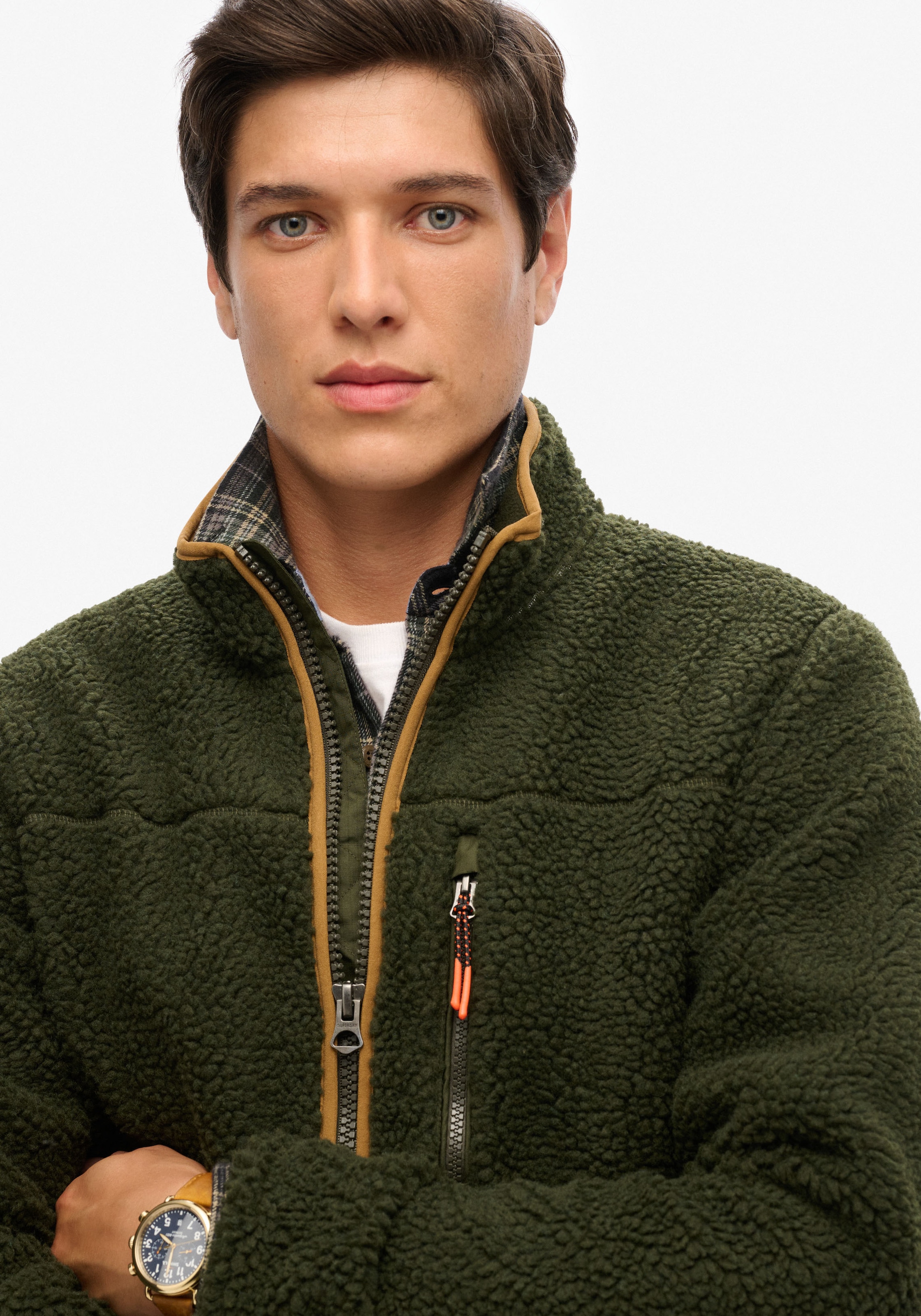 Superdry Fleecejacke »OUTDOOR FULL ZIP FLEECE«, ohne Kapuze
