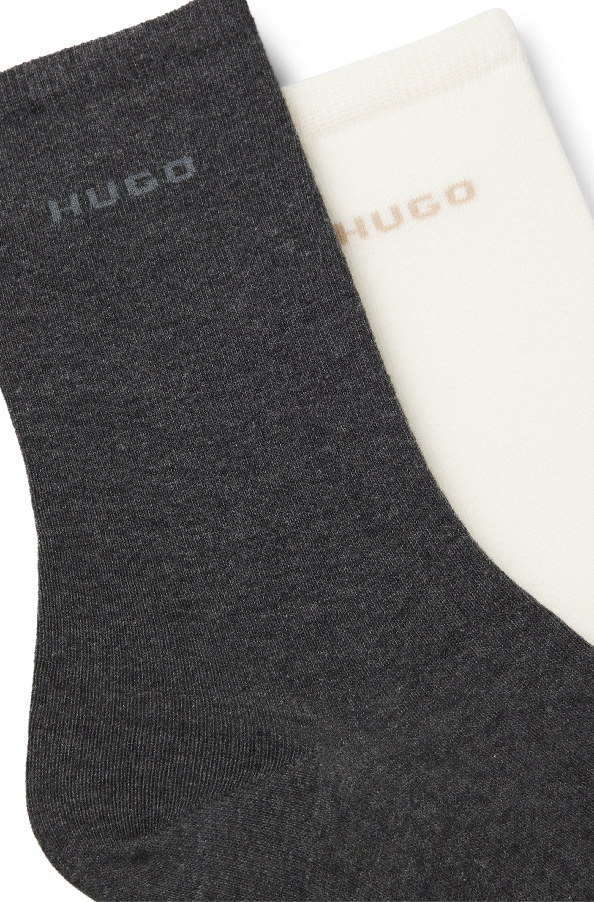 HUGO Underwear Socken »RS UNI LOGO« 2 Paar tlg. mittelhoh, aus Baumwoll-Mix mit Logos