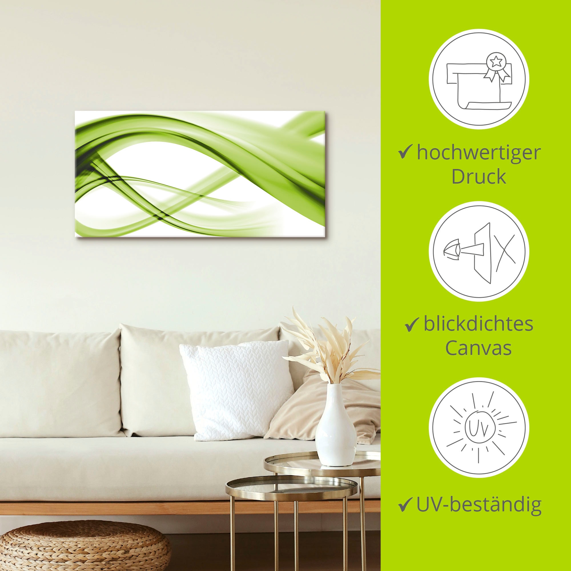 Artland Wandbild »Abstrakte Komposition«, Gegenstandslos, (1 St.), als Leinwandbild, Poster in verschied. Größen