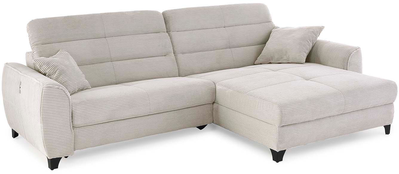 Jockenhöfer Gruppe Ecksofa »Double One L-Form«, mit 2x 120cm breiten, elektromotorischen Relaxfunktionen