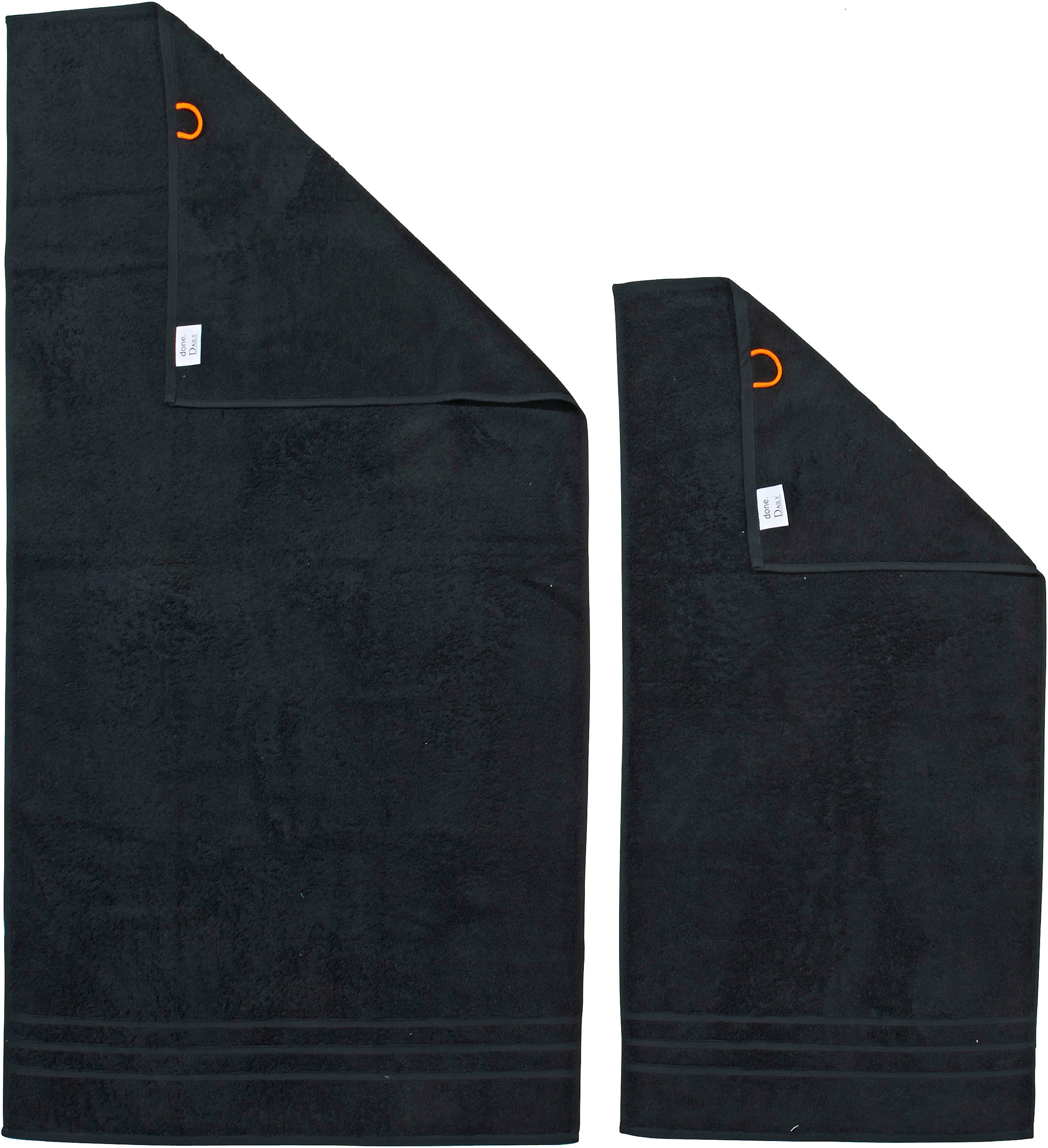 done.® Handtuch Set »Daily Uni«, (Set, 4 St., 2 Handtücher (50x100 cm)-2 Duschtücher (70x140 cm), 2x Handtücher (50x100 cm) & 2 Duschtücher(70x140 cm)