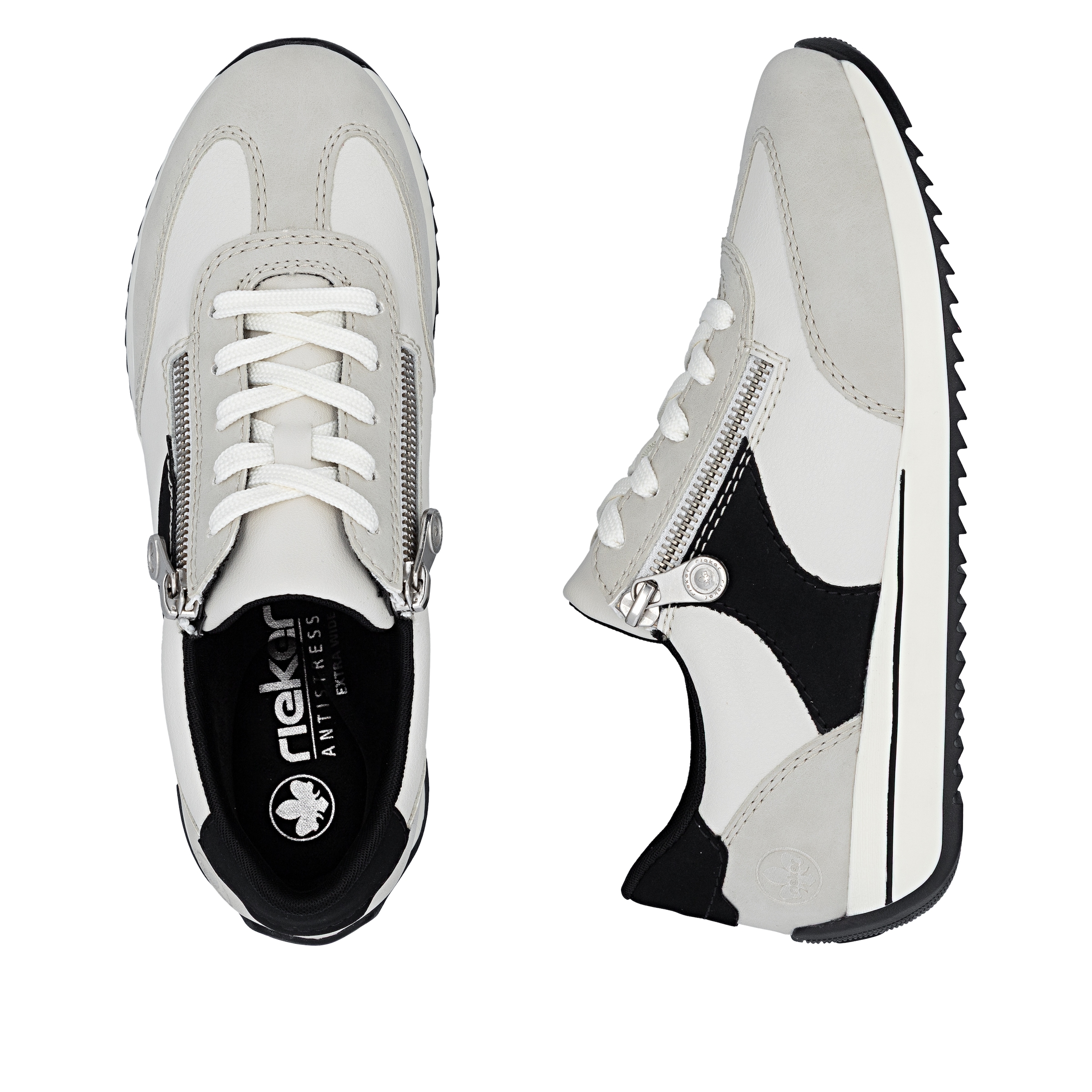 Rieker Sneaker  Schnürschuh, Halbschuh, Freizeitsneaker mit Kontrastdetails