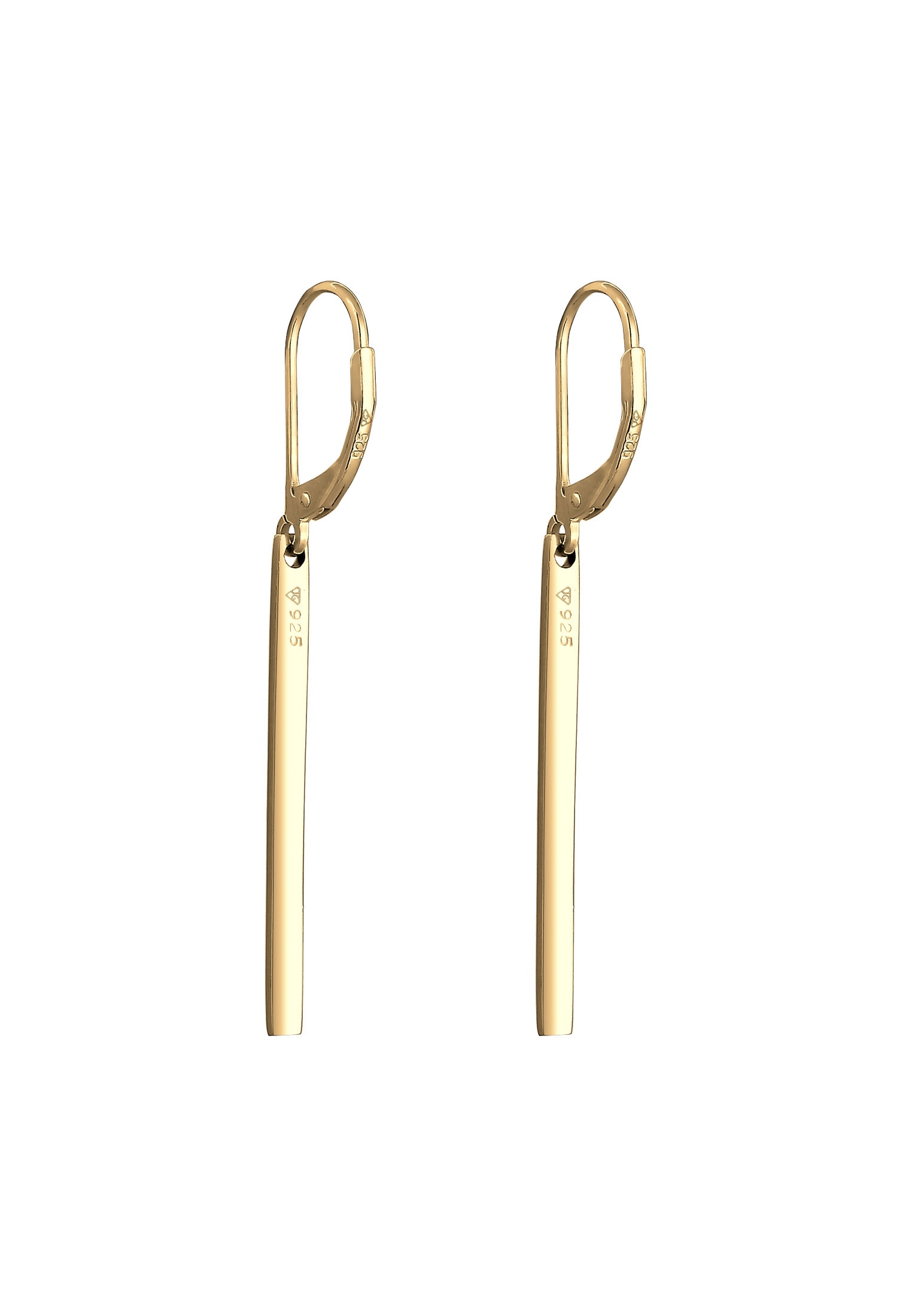 Elli Paar Ohrhänger »Ohrringe Basic Hänger Geo Stab Look 925 Silber«