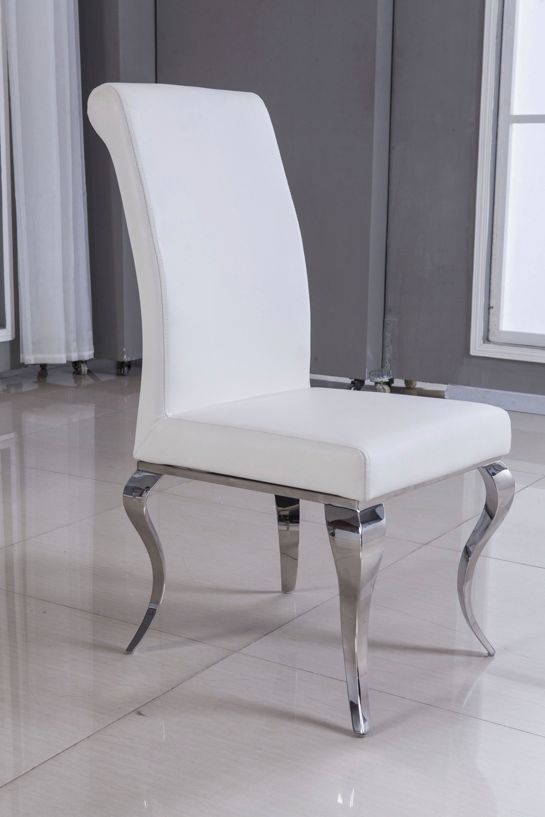 Leonique Hochlehner »Christy«, mit gebogenen Chromfüßen, in außergewöhnlichem Design