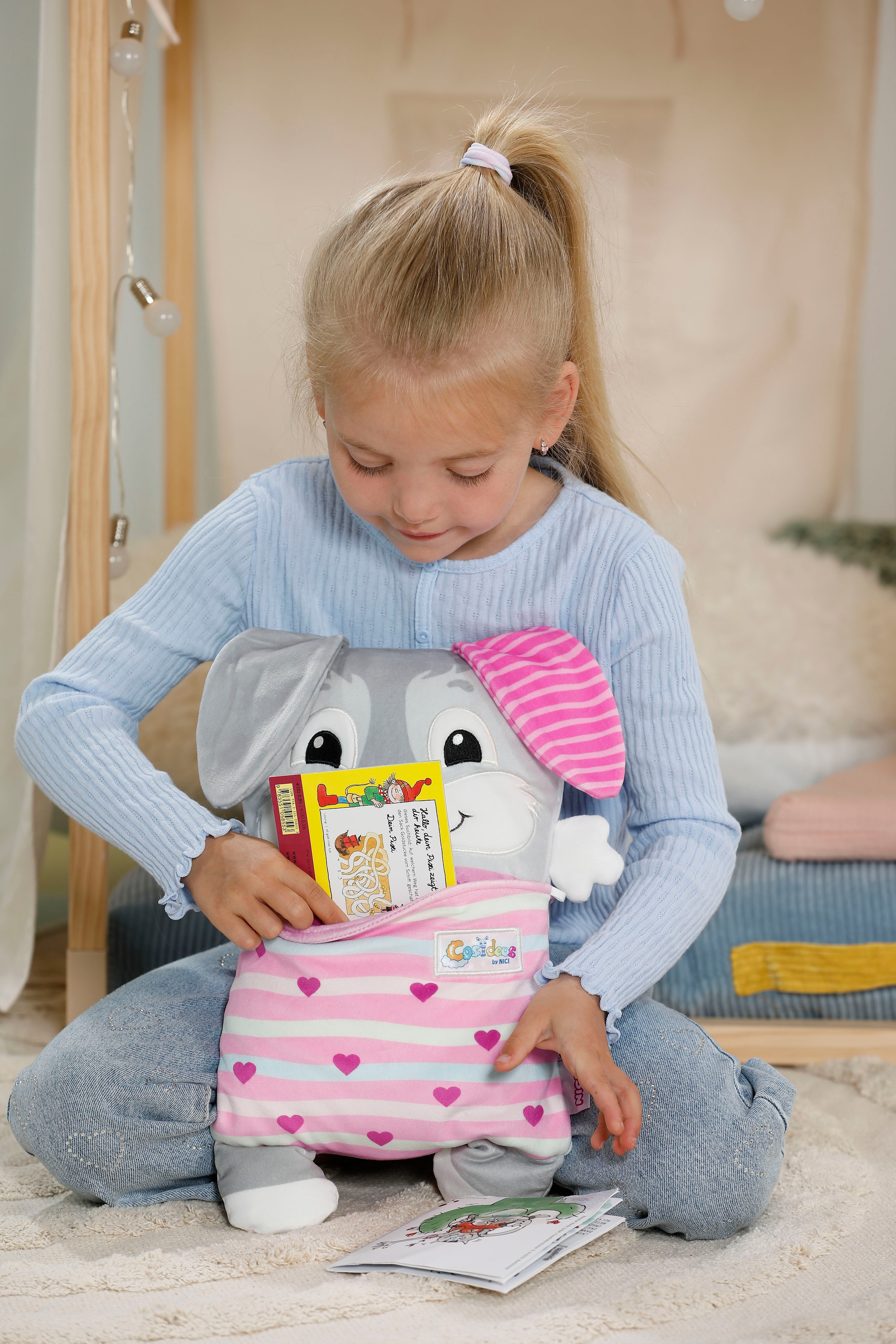 Nici Kuscheltier »Cosidoos, Hase mit Wendefunktion 30x20 cm«