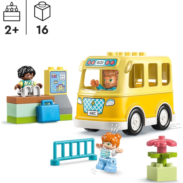 LEGO® Konstruktionsspielsteine »Die Busfahrt (10988), LEGO® DUPLO«, (16 St.),  Made in Europe online kaufen | OTTO