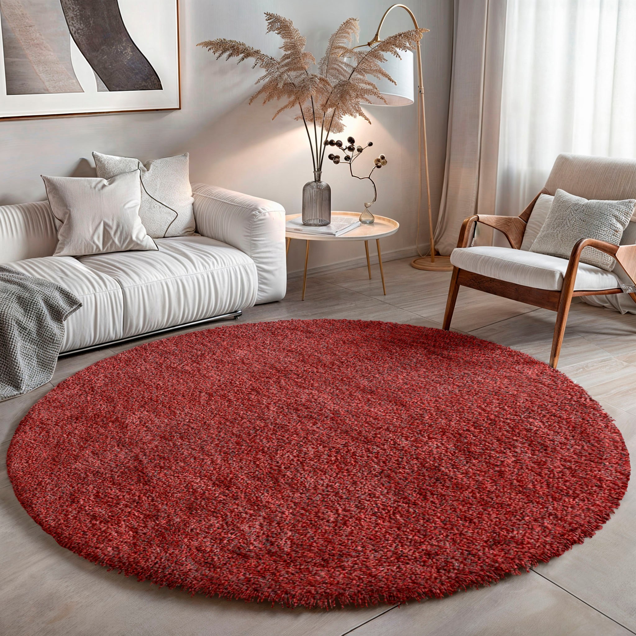 my home Teppich »Banji«, rechteckig, Uni Farben, weich und flauschig, auch als Läufer & in rund erhältlich