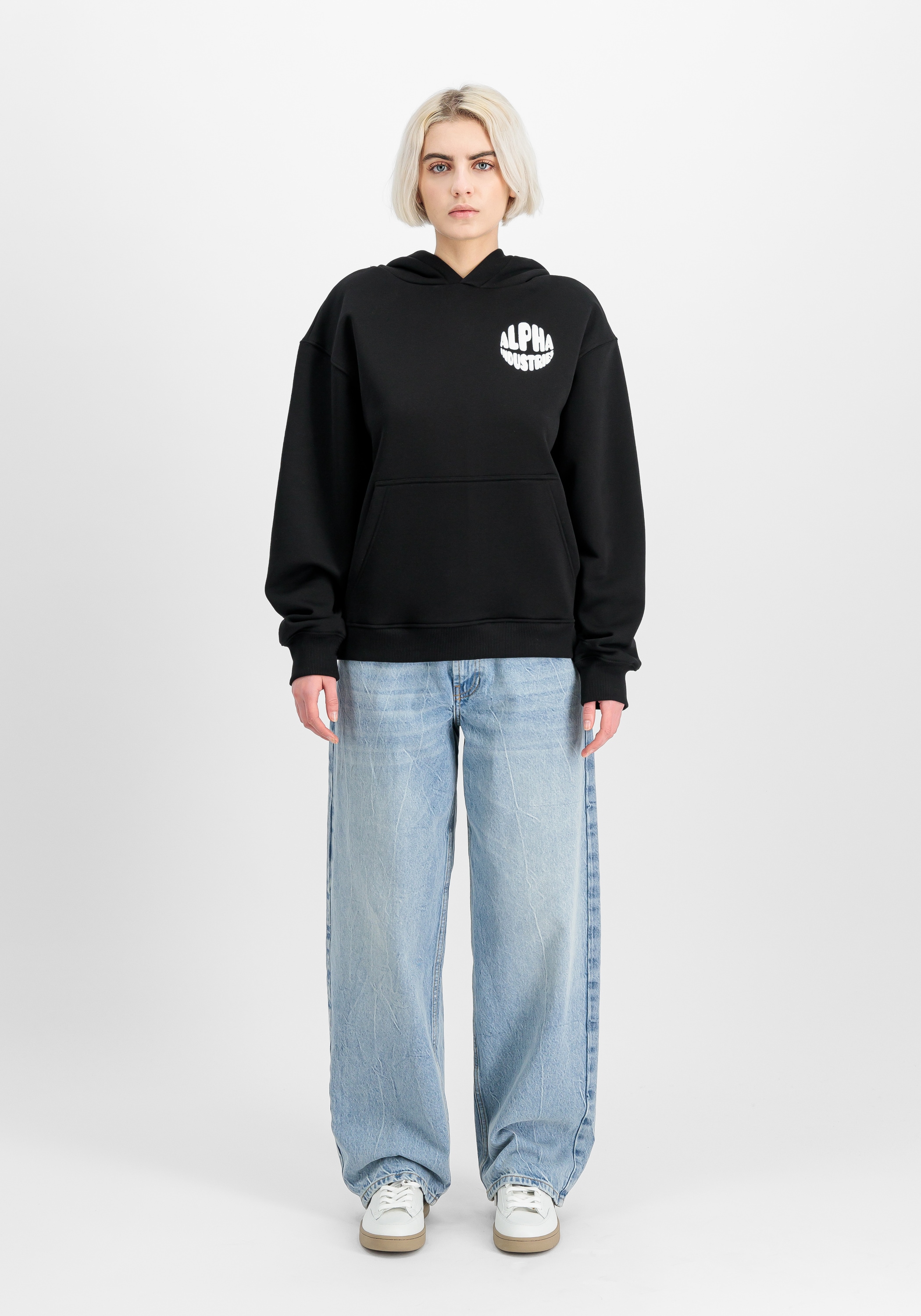 Alpha Industries Hoodie »Alpha Industries Women - Hoodies Logo Hoodie Backprint W«