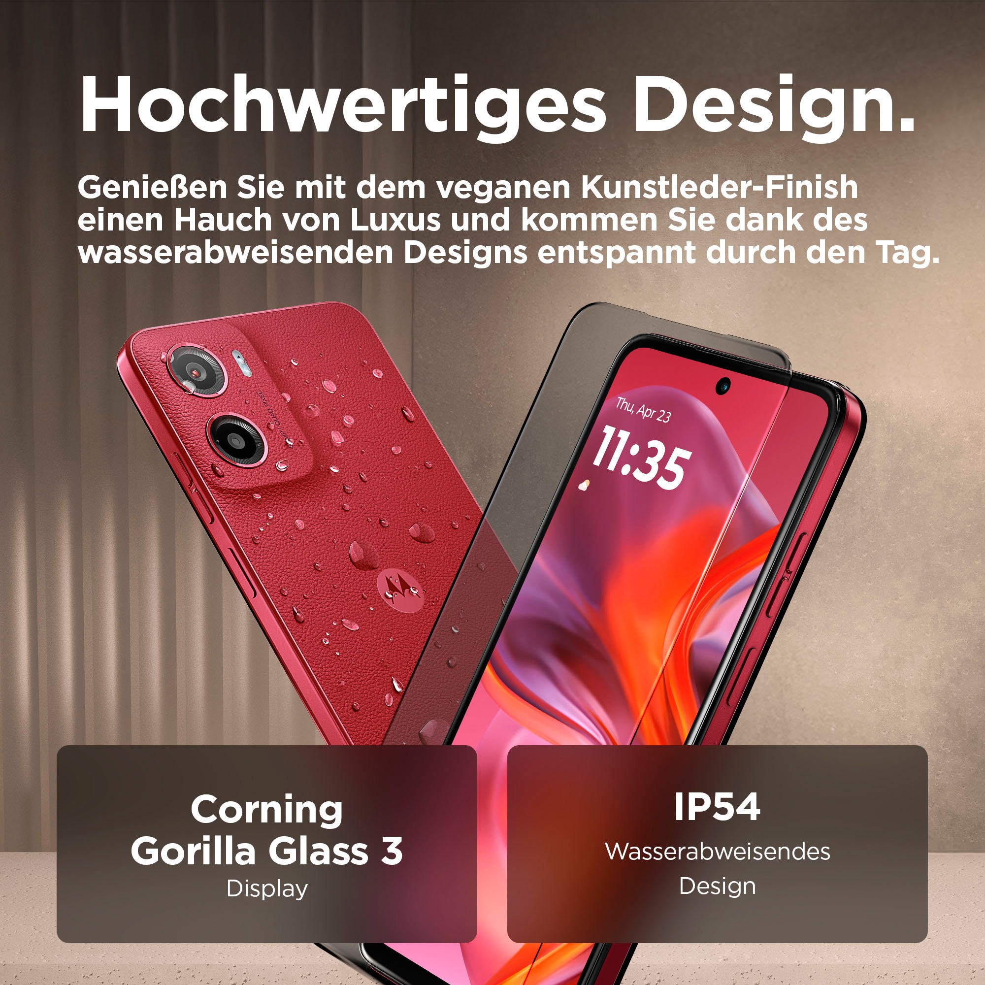 Motorola Smartphone »moto g05«, plum red