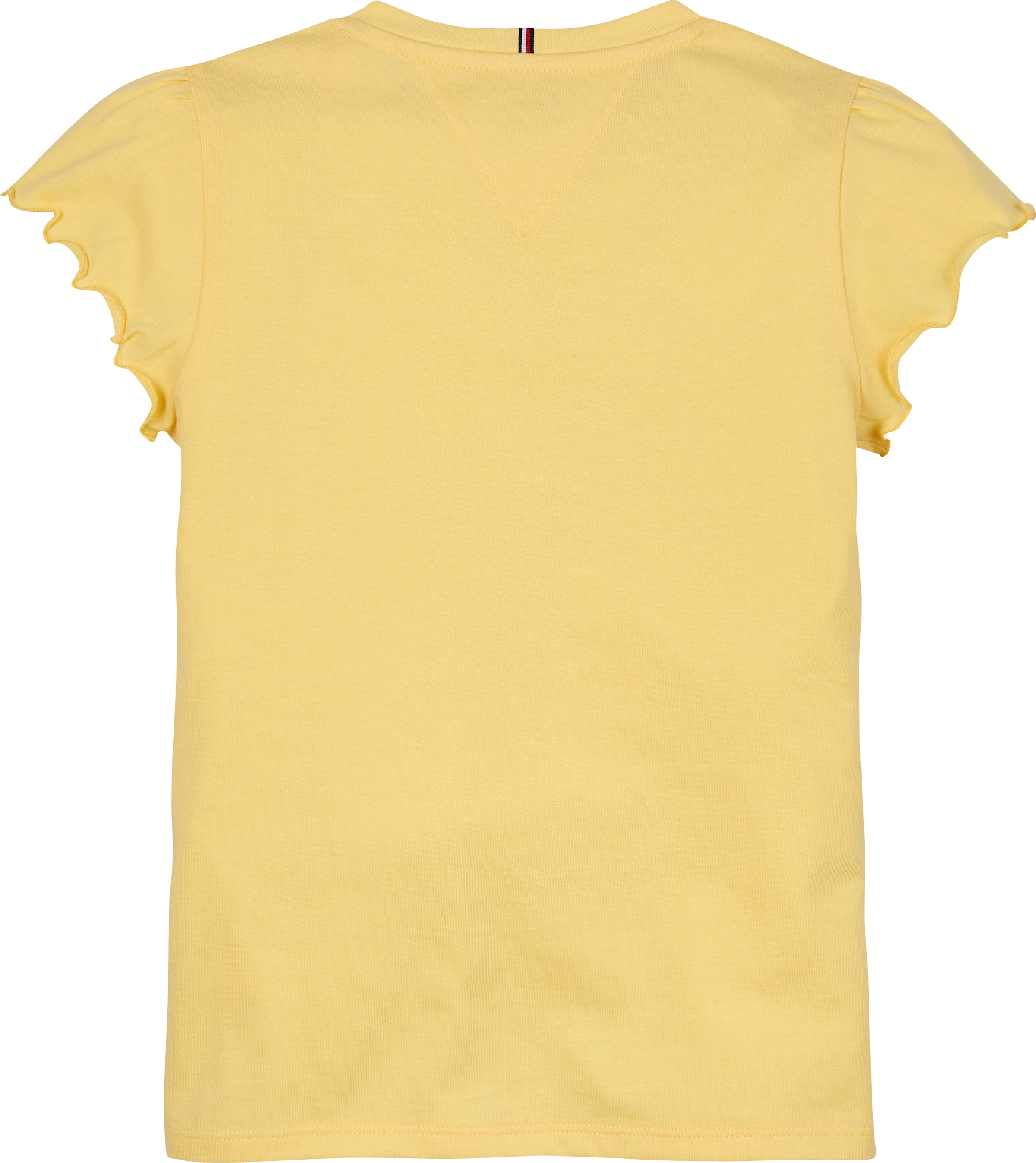 Tommy Hilfiger T-Shirt »ESSENTIAL RUFFLE SLEEVE TOP«, mit gewelltem Ärmelabschluss