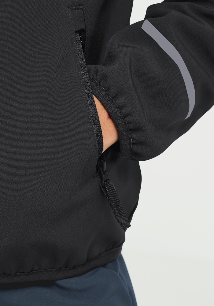Jack Wolfskin Softshelljacke »FOURWINDS JKT K« wasserabweisend, windabweisend, mit reflektierenden Details
