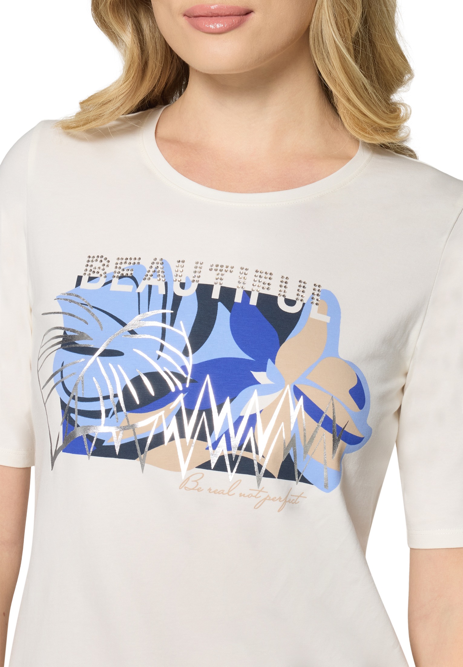 Betty Barclay Rundhalsshirt »Basic Shirt mit Placement«
