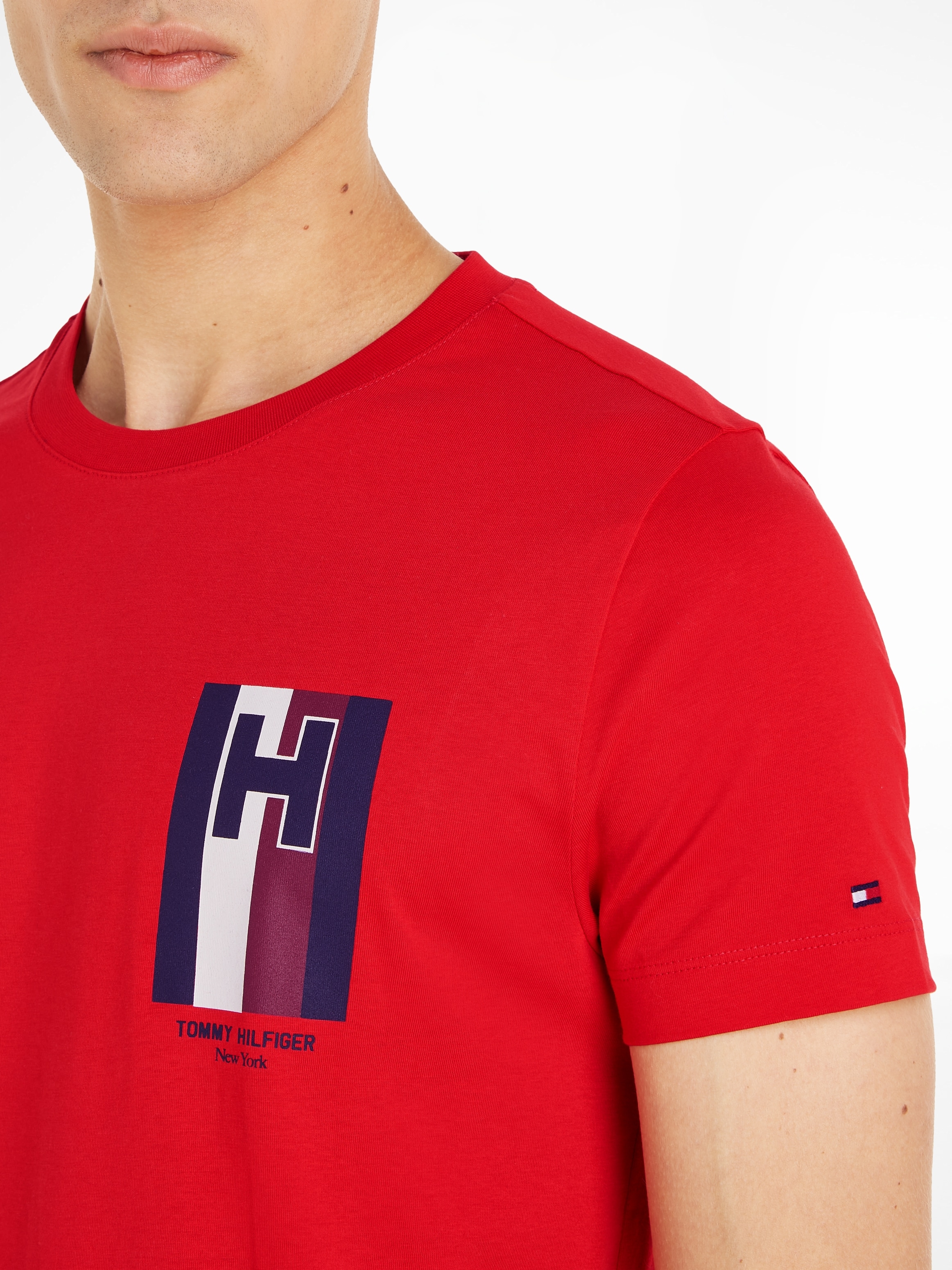 Tommy Hilfiger T-Shirt »H EMBLEM TEE«, mit gedrucktem Logo