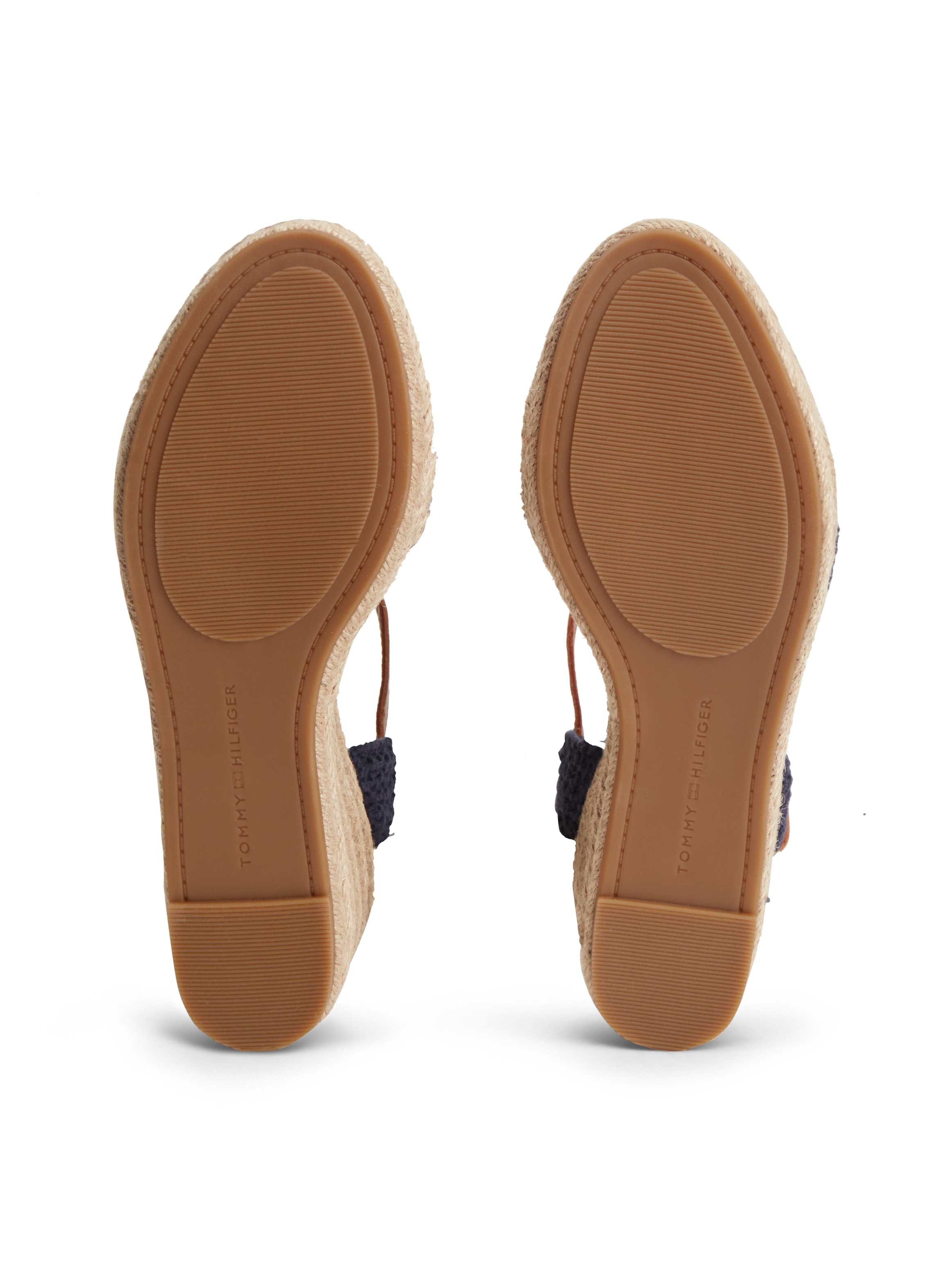 Tommy Hilfiger Keilsandalette »TH MID ESPAD WEDGE CROCHET«  Sommerschuh, Riemchensandale in sommerlicher Häkel-Optik