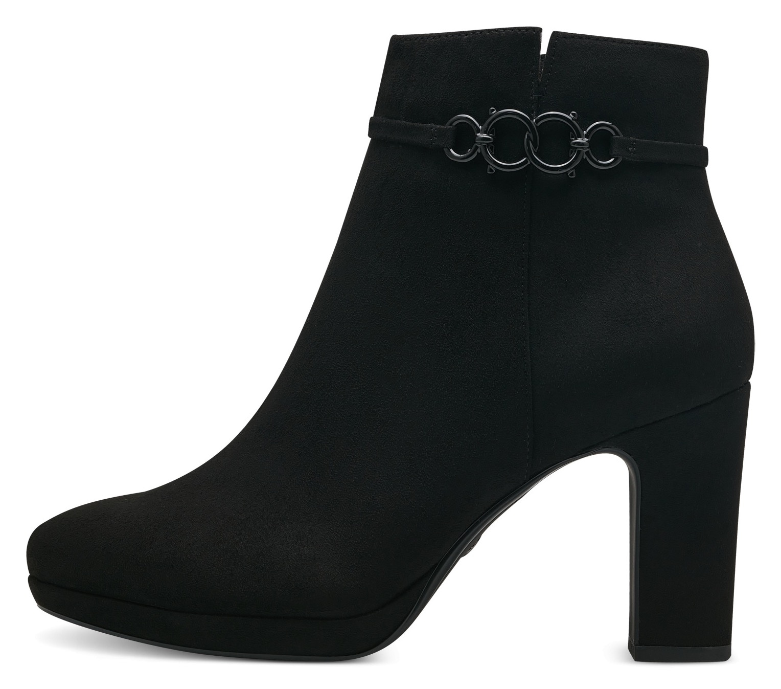 Tamaris High-Heel-Stiefelette, mit dezenter Schmuckapplikation