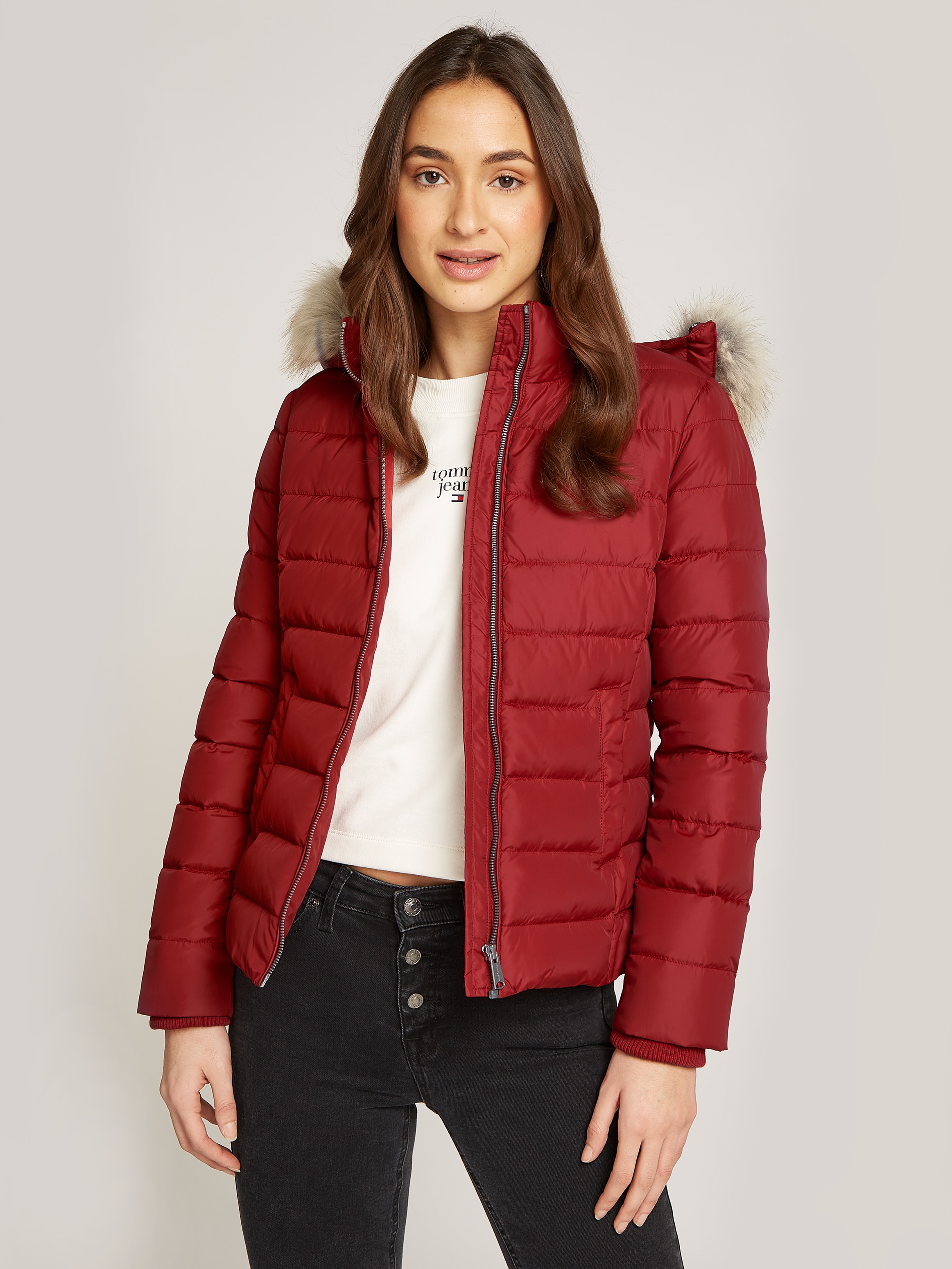 Steppjacke »TJW BASIC HOODED DOWN JACKET EXT«, mit Kapuze, in Großen Größen, mit Kapuze