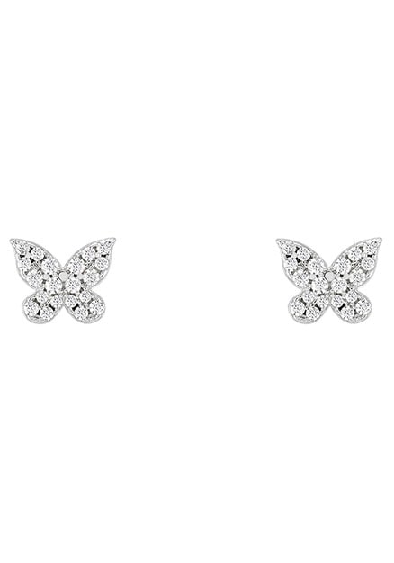 Paar Ohrstecker »MIX&MATCH BUTTERFLY SCHMETTERLING, UK.BR.1204.0119«, mit Zirkonia...