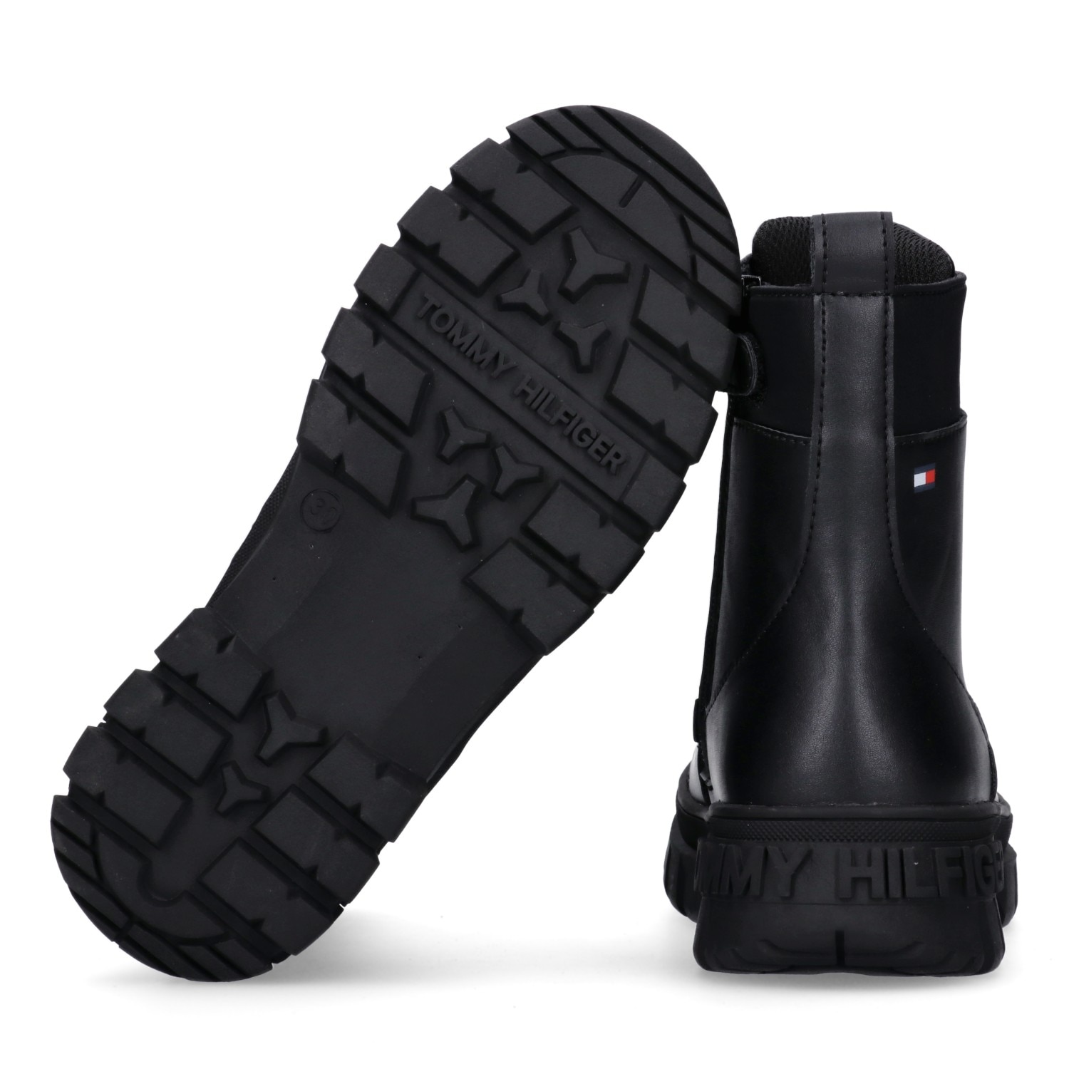 Tommy Hilfiger Schnürboots  Biker Boots, Winterboots mit Blockabsatz