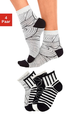 Kurzsocken, (4 Paar)