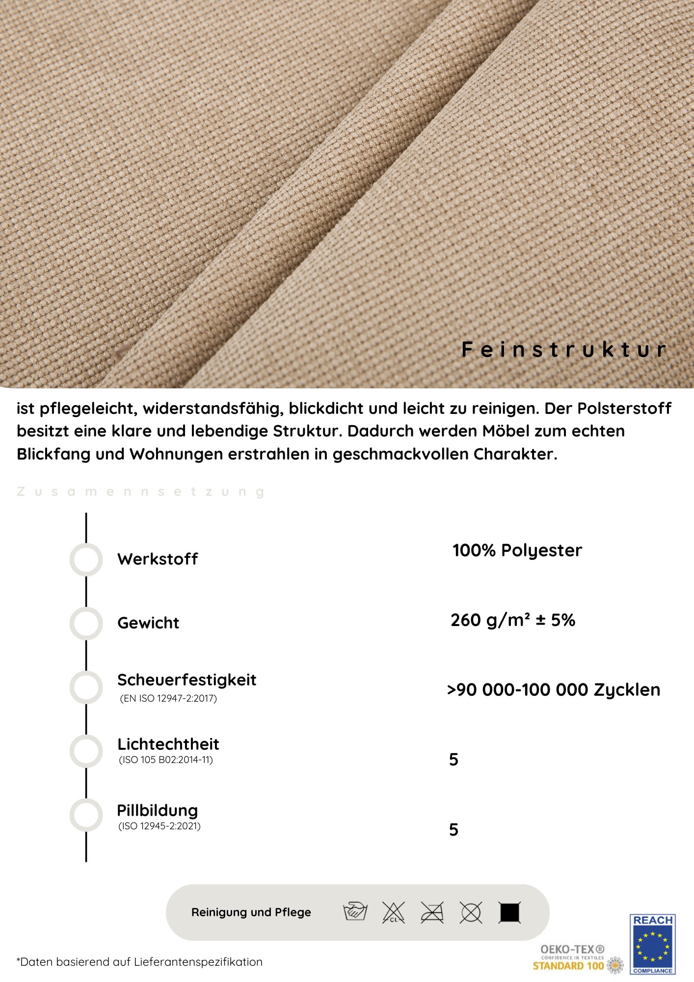 COLLECTION AB Wohnlandschaft »Pico U-Form«, Wohnlandschaft,2 X Ottomane,Polyätherschaum Polsterung