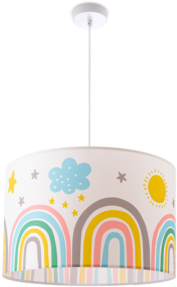 Paco Home Lampe Sonne Deckenlampe 1 im 462«, »Tweet Shop flammig-flammig, Wolken Pendelleuchte E27 Online Kinderzimmer OTTO Regenbogen Sterne