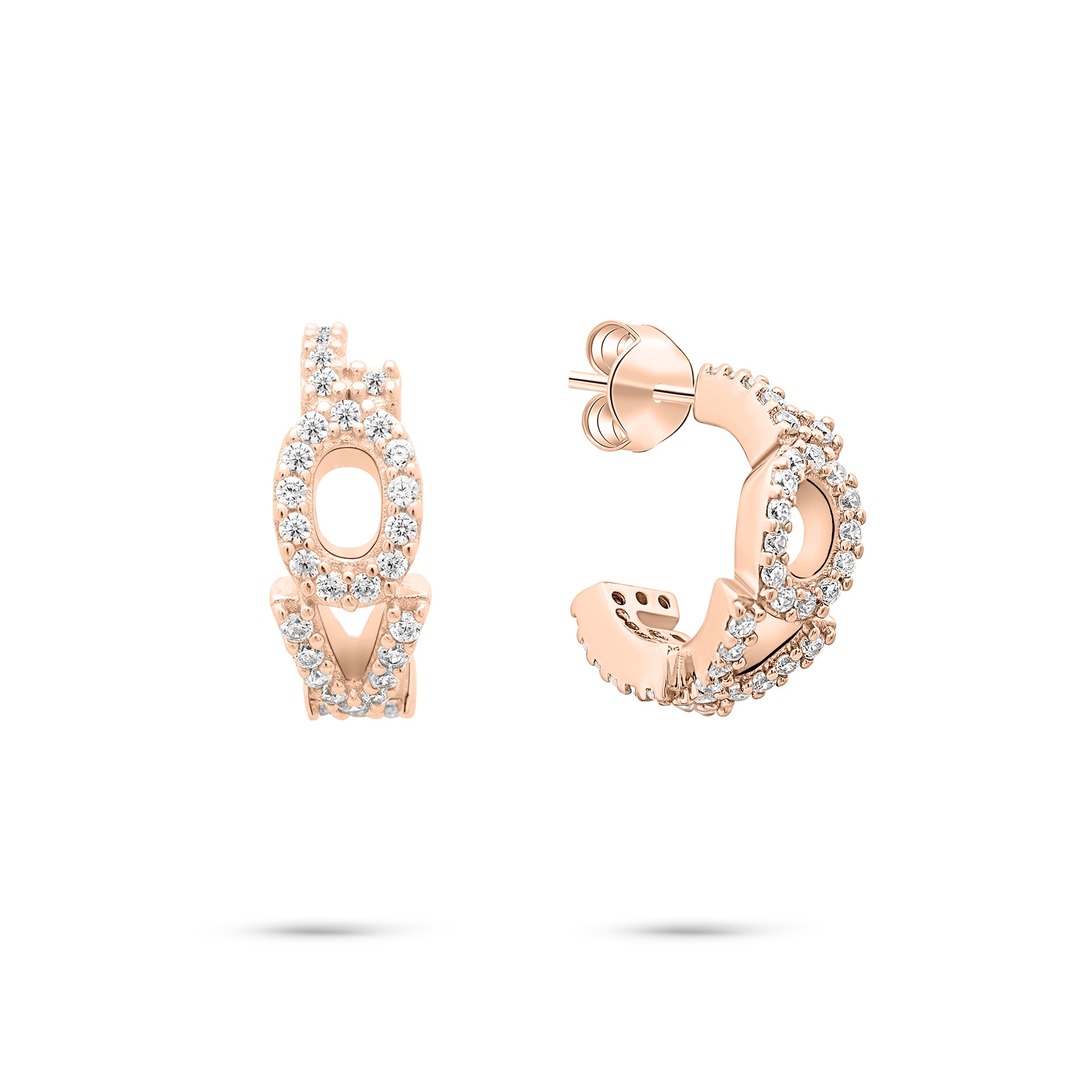 Tamaris Paar Creolen »Schmuck Geschenk Silber 925 Creole Love Letters« mit Zirkonia (synth.)