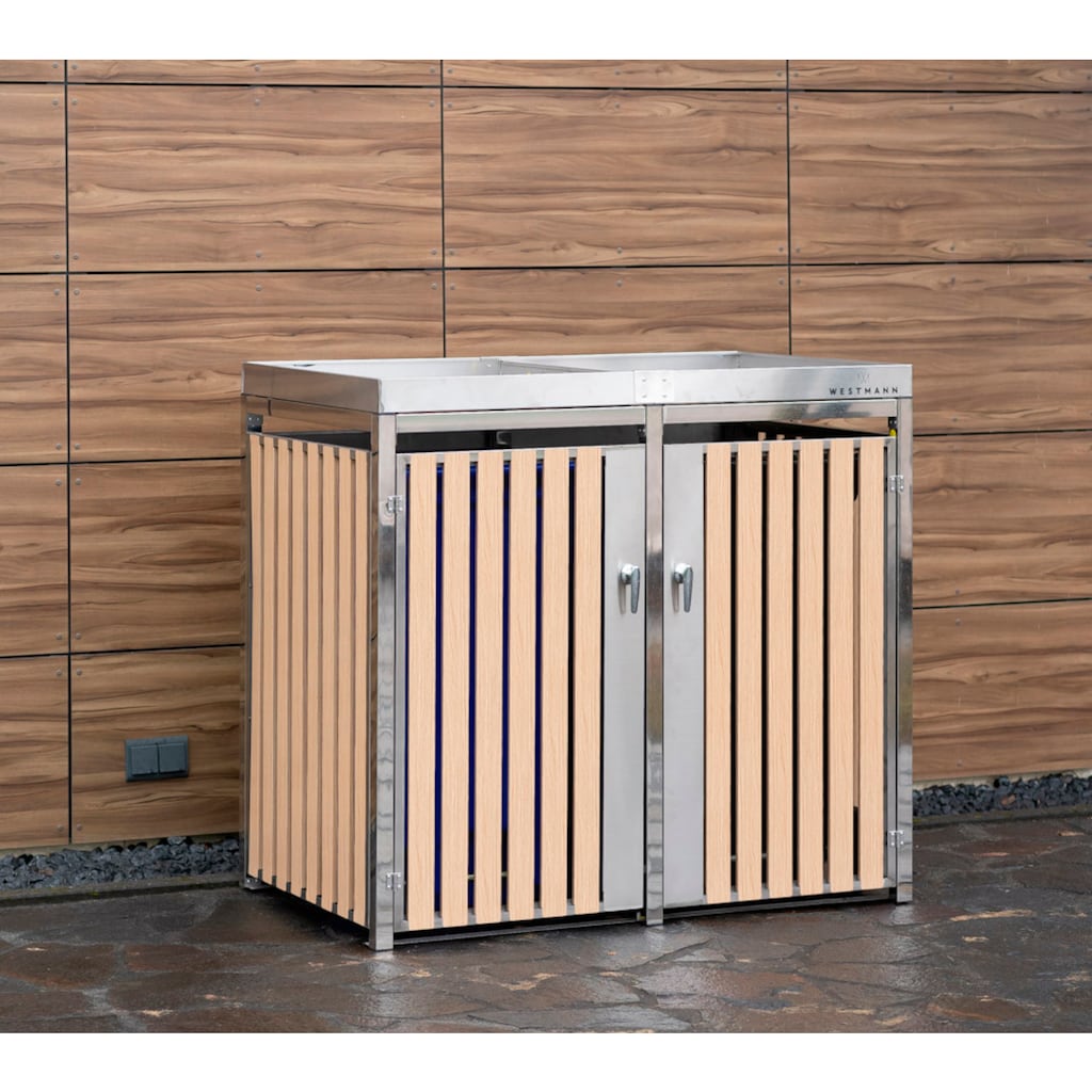 WESTMANN Mülltonnenbox »WMHHWTC-51«, für 2x240 l, BxTxH: 134x84x125 cm