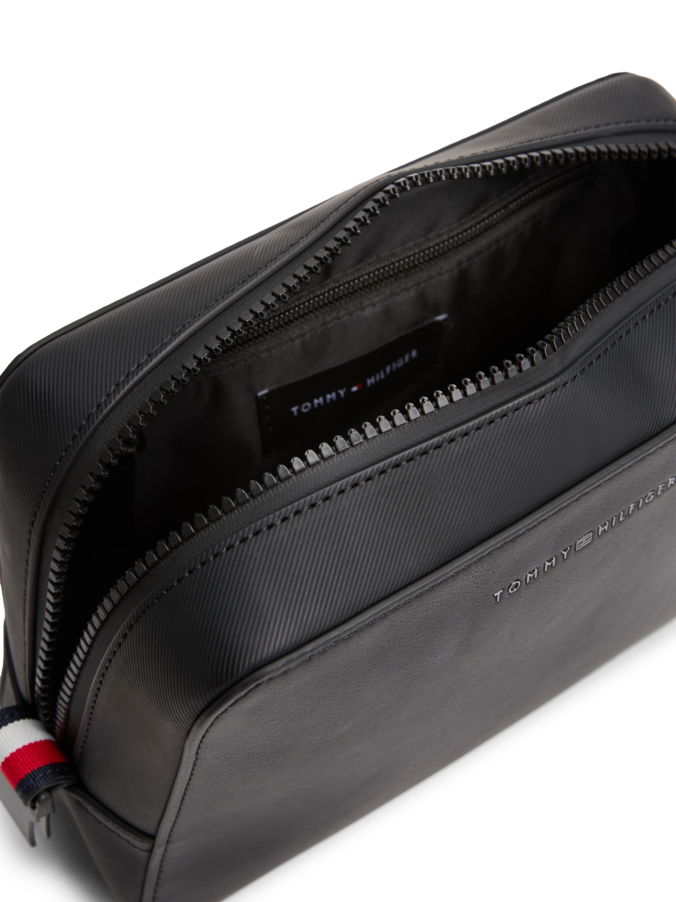 Tommy Hilfiger Kulturbeutel »TH FOUNDATION WASHBAG« , Unisex Kosmetikbeutel, Minibag mit Handschlaufe
