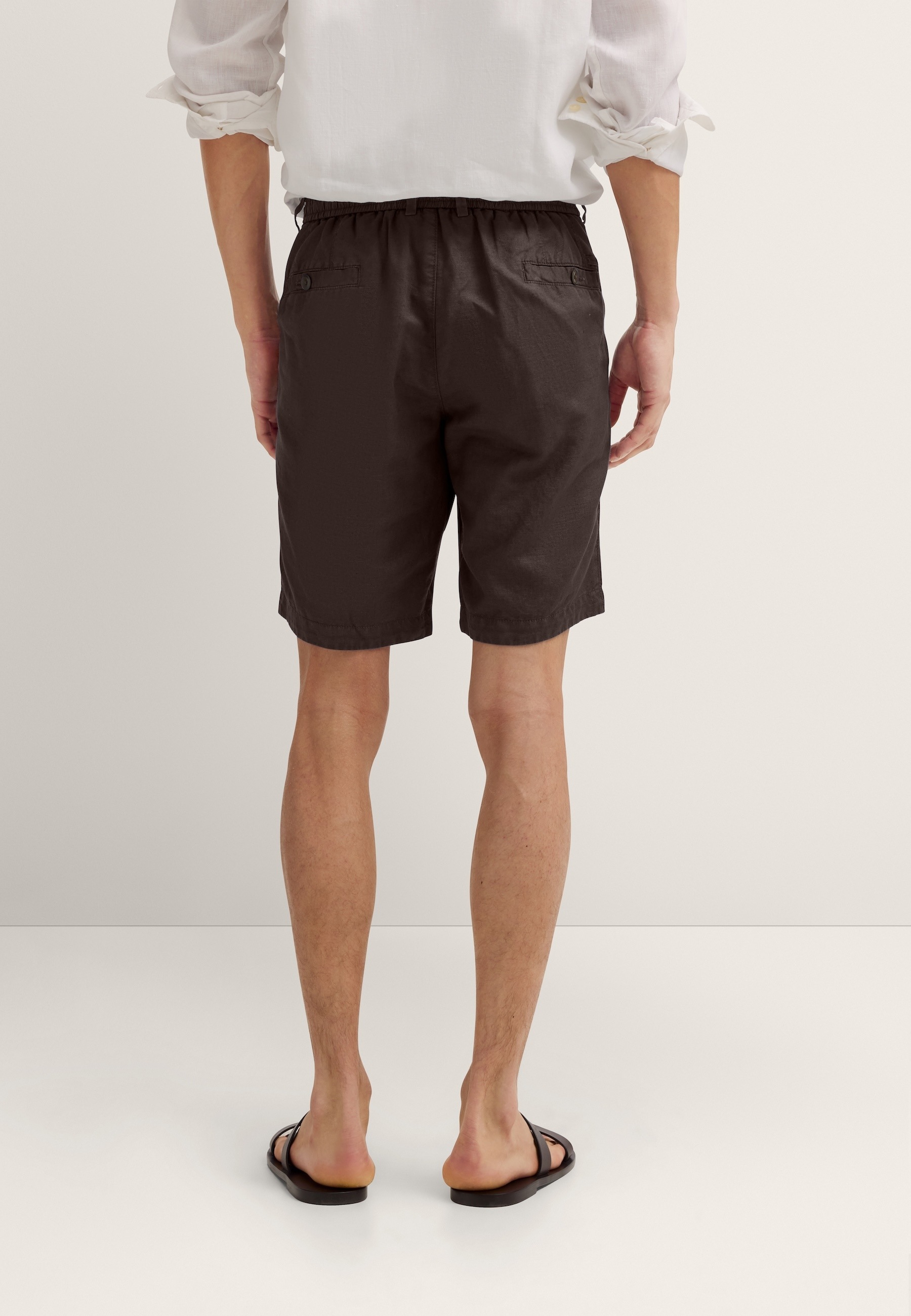 bugatti Bermudas »Soft touch«  Leinen-Baumwoll-Mix