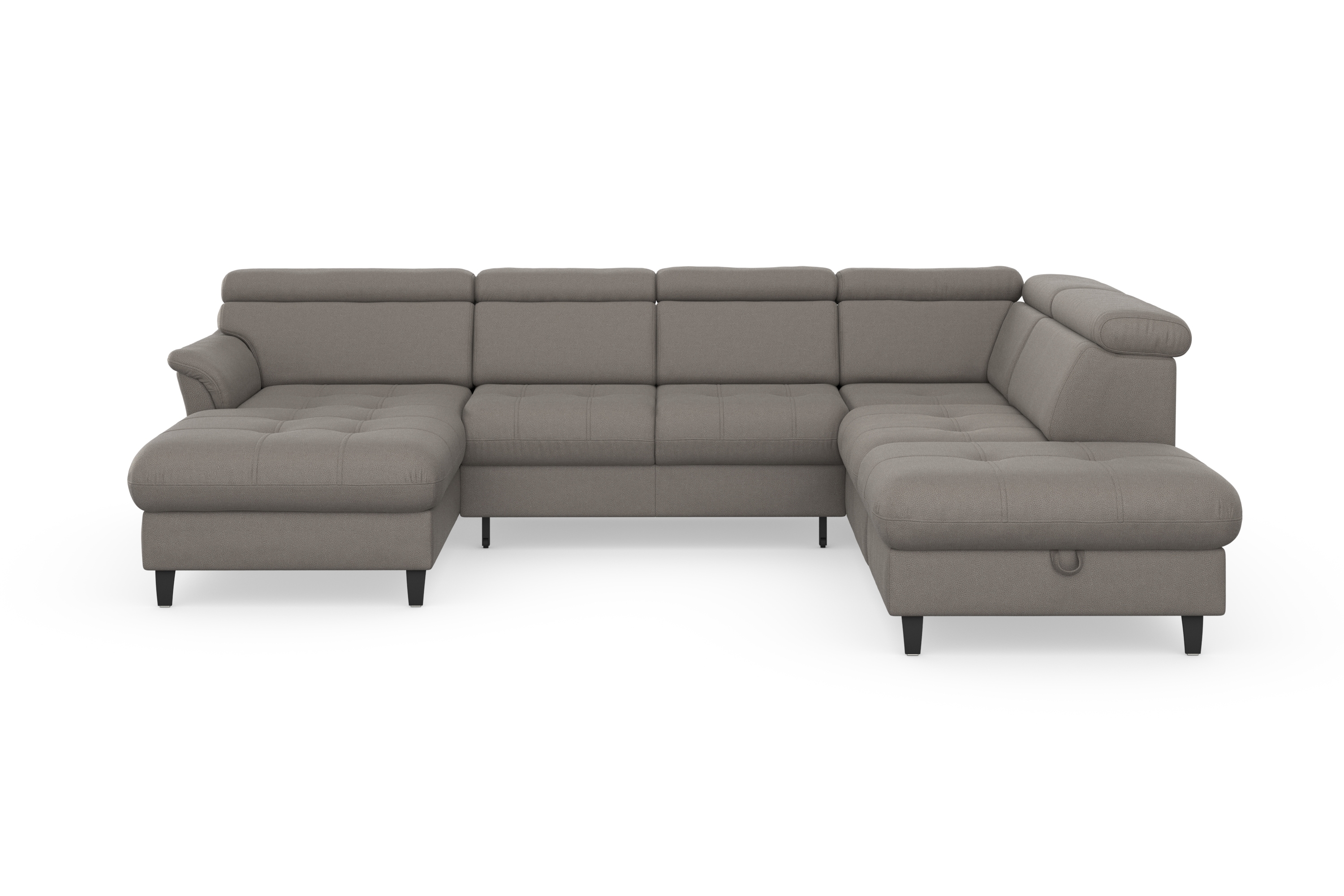 sit&more Wohnlandschaft "Marano U-Form" inklusive Kopfteilverstellung, optional Schlaffunktion & Bettkasten