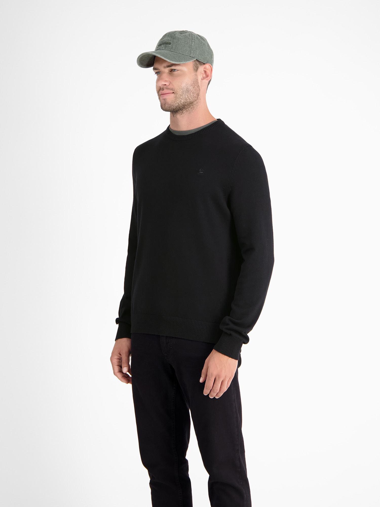 LERROS Strickpullover »LERROS Crewneck Strickpullover«