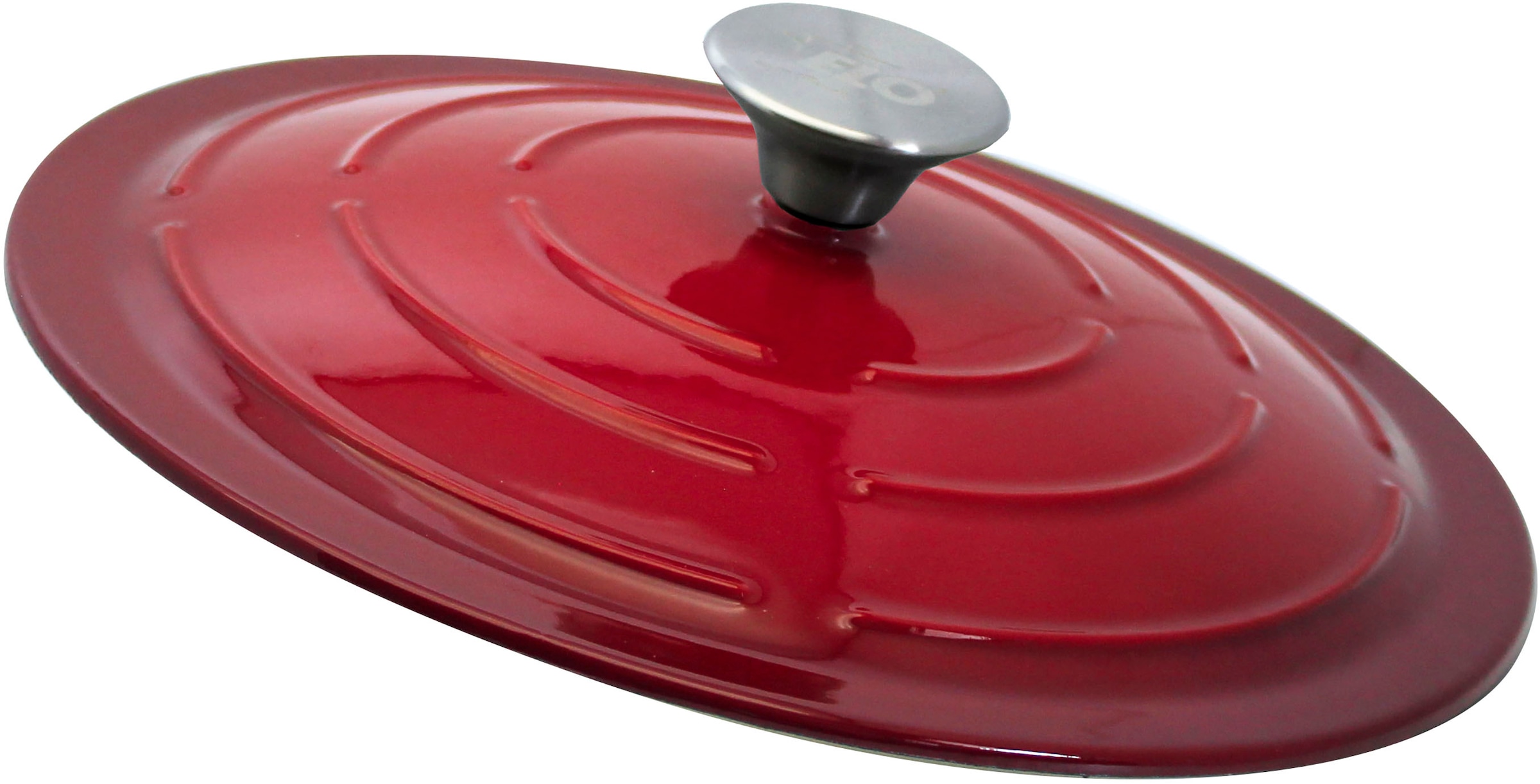 Elo Bräter »Kirschrot Gusseisen Topf 33 cm« Topf inkl. Deckel, 2 Stk. tlg. Gusseisen